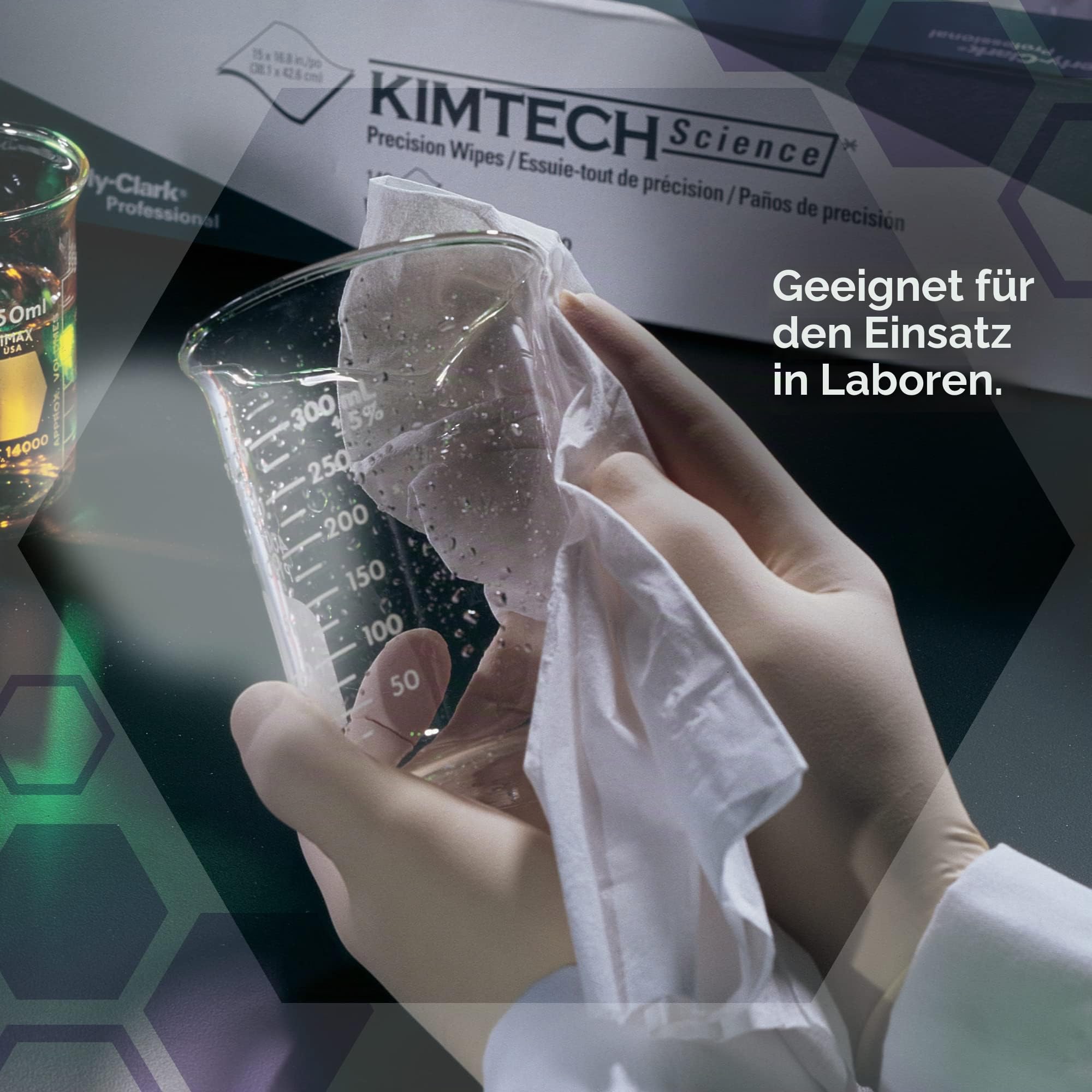 Kimtech Science Präzisionswischtücher 7557 – 24 Kartons mit je 100 Wischtüchern, 2-lagig, weiß