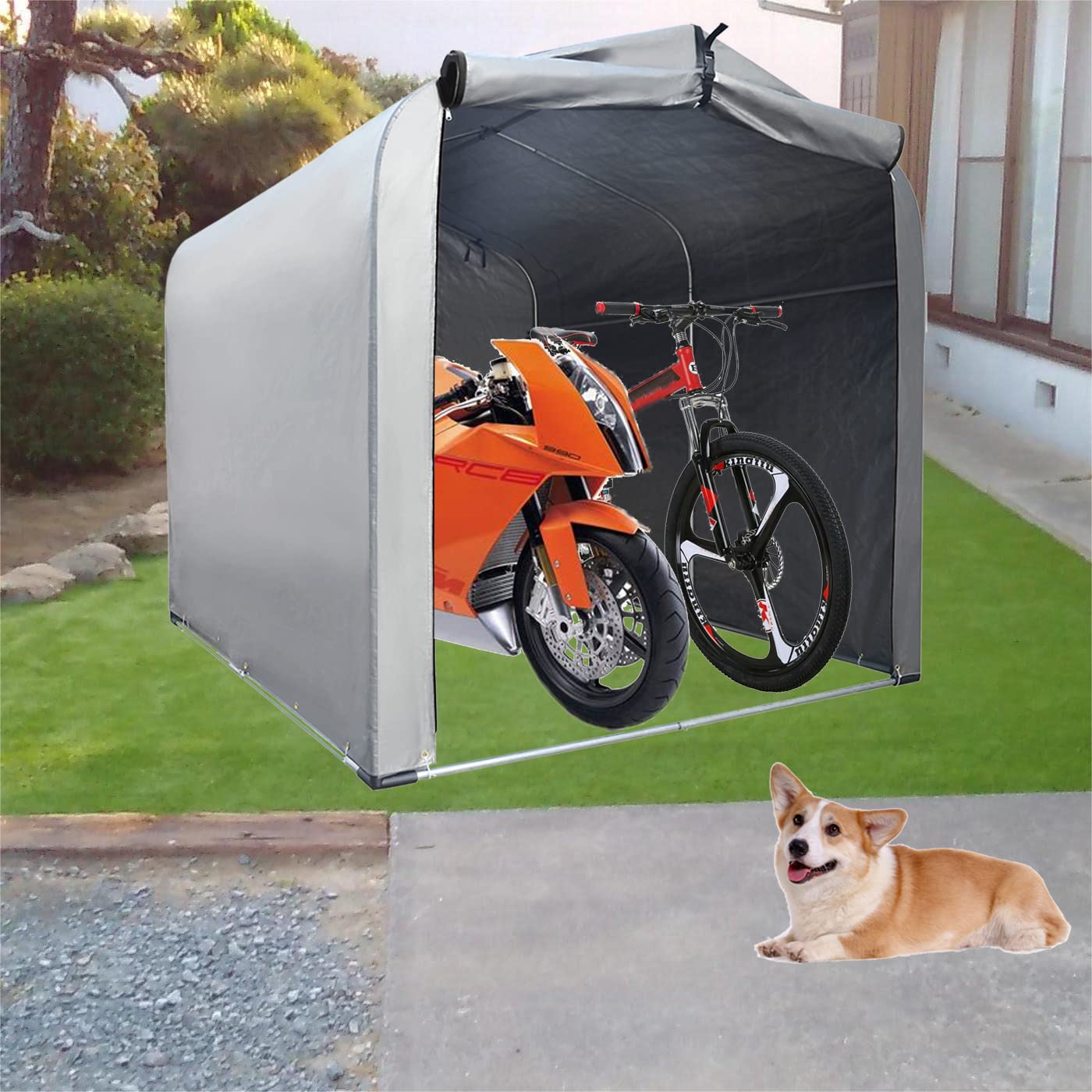 新品　UVサイクルハウス SHUV-3 Amazon | サイクルハウス 3台用 自転車置き場 自転車ガレージ サイクル