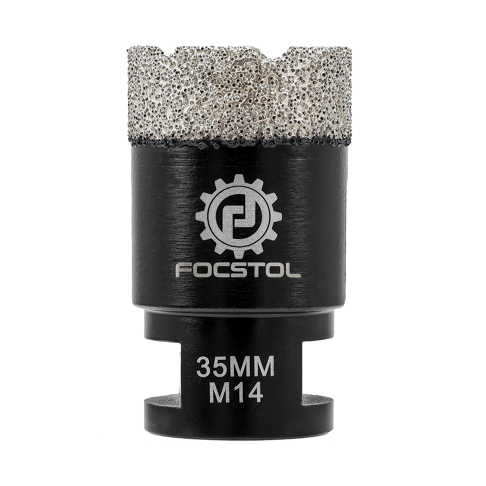 FOCSTOL Punte per Trapano Diamantate - 35mm Sega a Tazza Diamantata per Porcellana Ceramica Piastrella Marmo Granito Quarzo M14 Filettatura