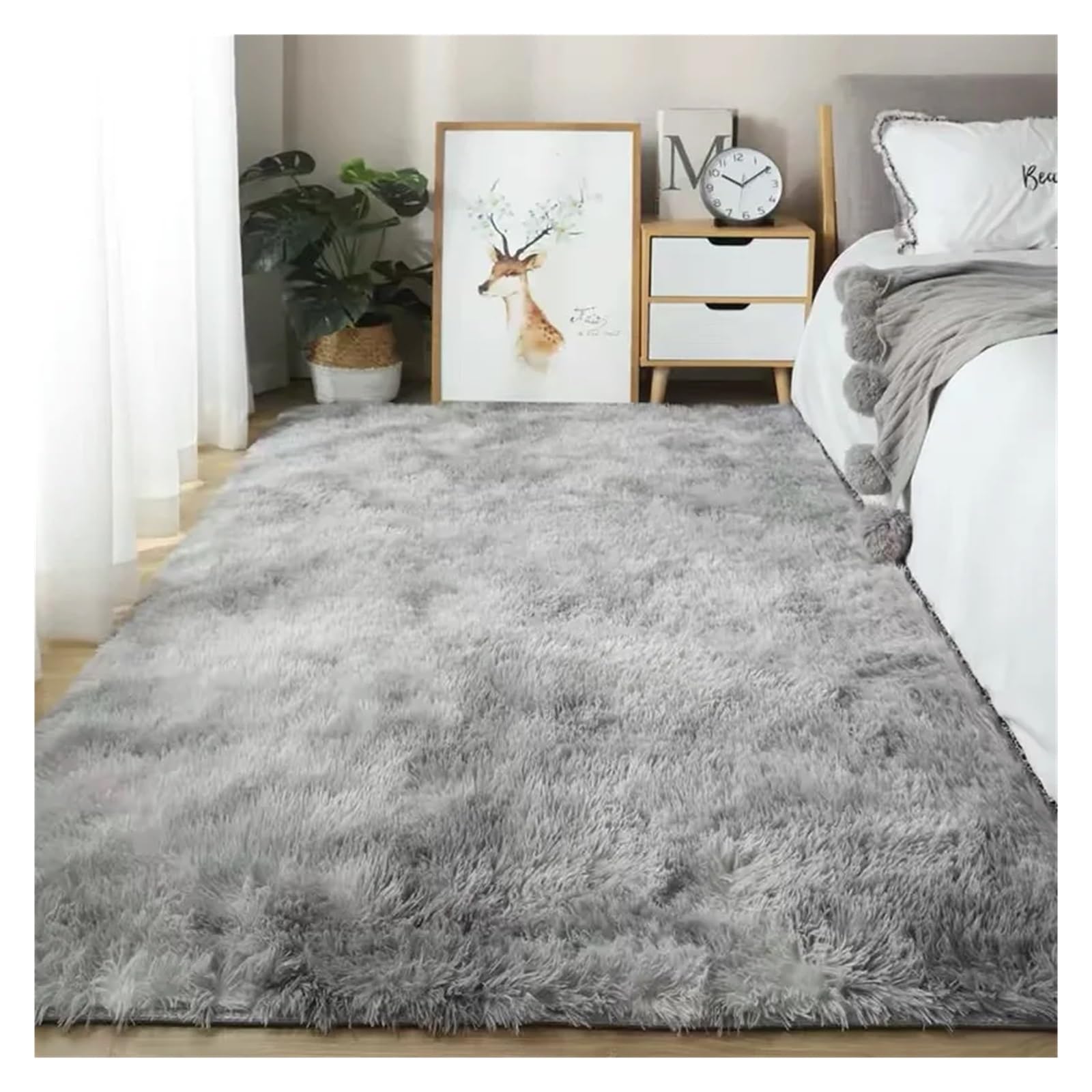 Tapis doux pour chambre à coucher créez un cocon chaleureux avec cette descente de lit en peluche