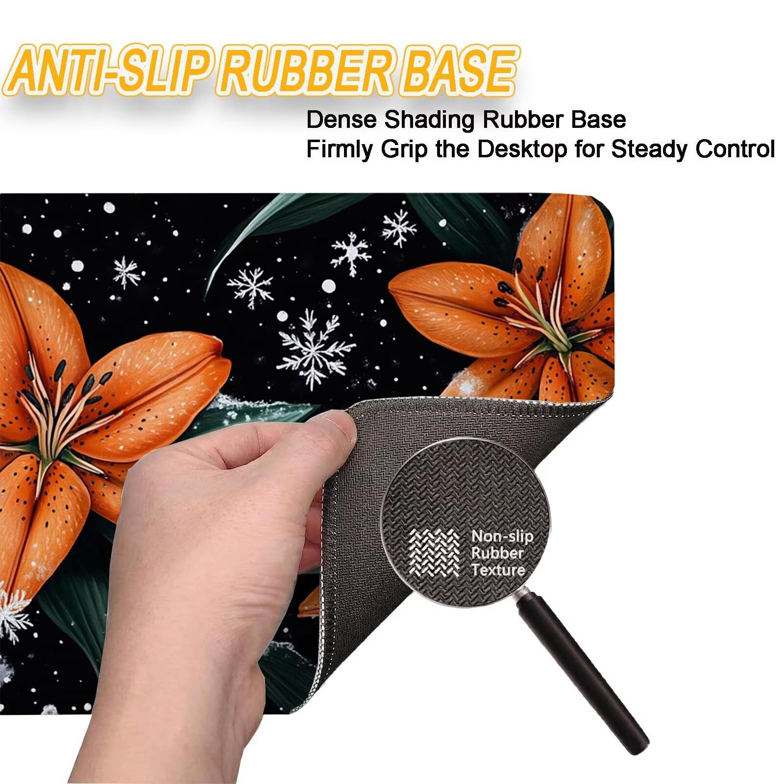 Tappetino Mouse 900x450mm | Superficie Ultra-Liscia | Fiori 0-z356