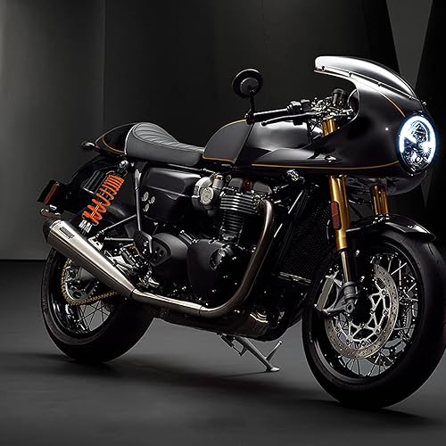 Miniatura 7 de Suspensión trasera universal de 12.5 pulgadas y 12.598in para motocicleta, compatible con Honda CB Yamaha Gokart, 2 unidades (naranja)