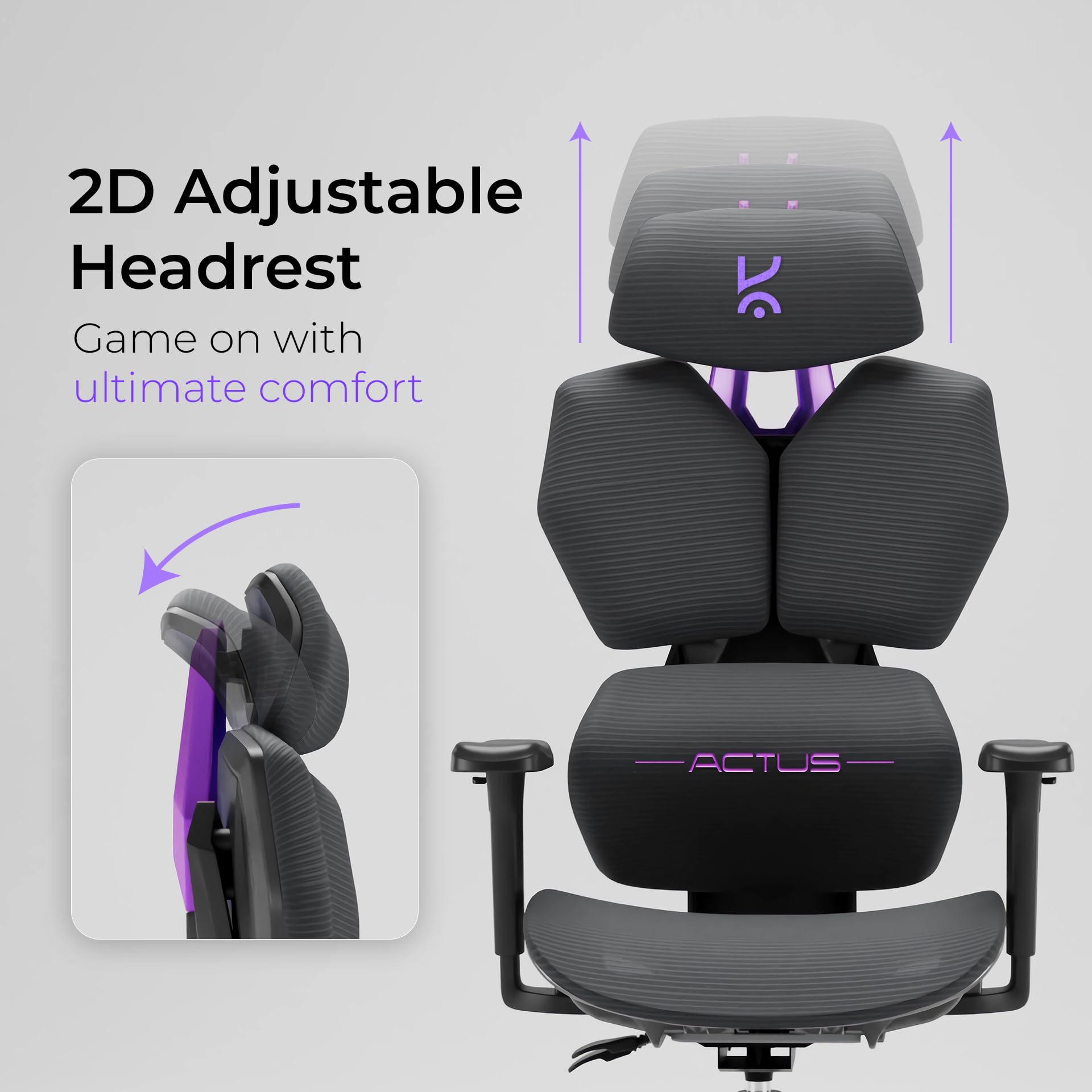 Kreo Actus Mesh Gaming Chair With Point Locking Backrest