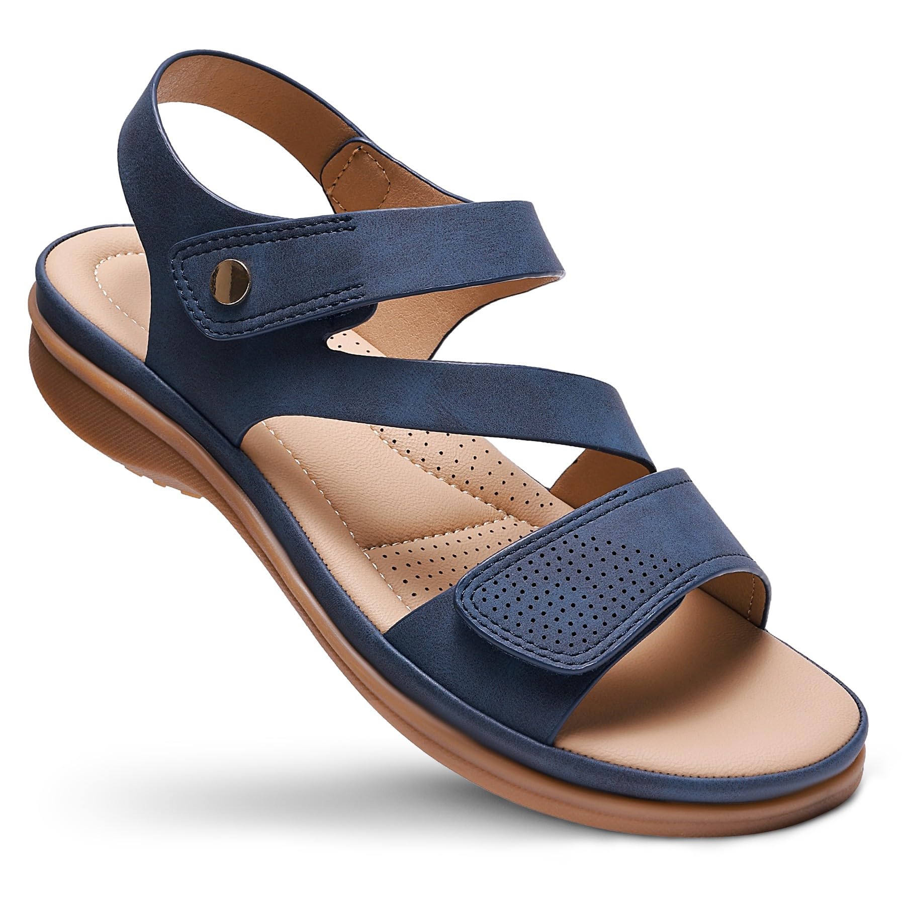 Littleplum Damen Sandalen Sommer Freizeit Frauen Arch Support Flache Sandalen