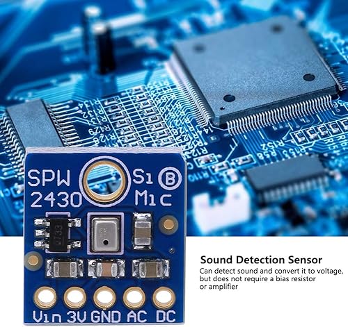 Miniatura 5 de Módulo de sensor de sonido, módulo de sensor de detección de sonido, micrófono MEMS de silicio Sensor de micrófono de sonido de alta sensibilidad