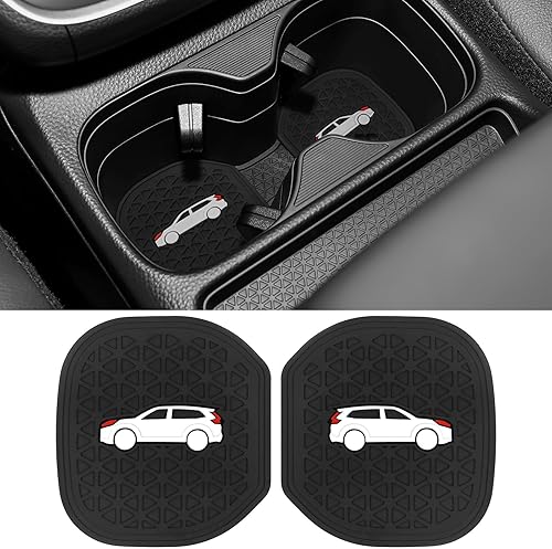 Miniatura 8 de 2 posavasos para Toyota Tacoma 2016 2017 2018 2019 2020 2021 2022 2023 accesorios, insertos de silicona para tazas interiores (rojo)