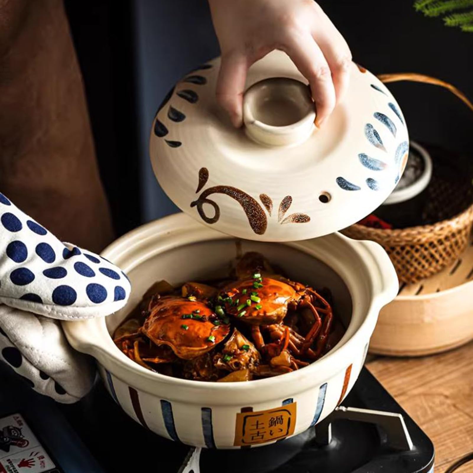 Olla de barro | Escenario de uso de 1-3,2 L: cocinar guisos de arroz en olla caliente