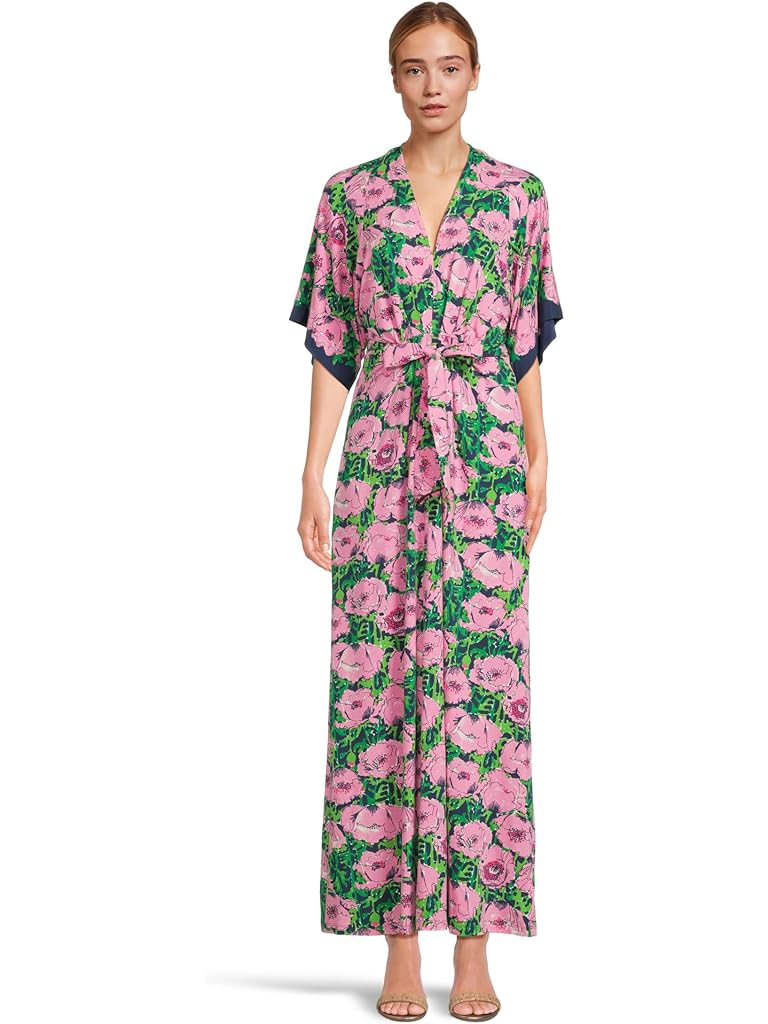 Navy Lilly Pulitzer Wisteria Elbow Sleeve V-Neck