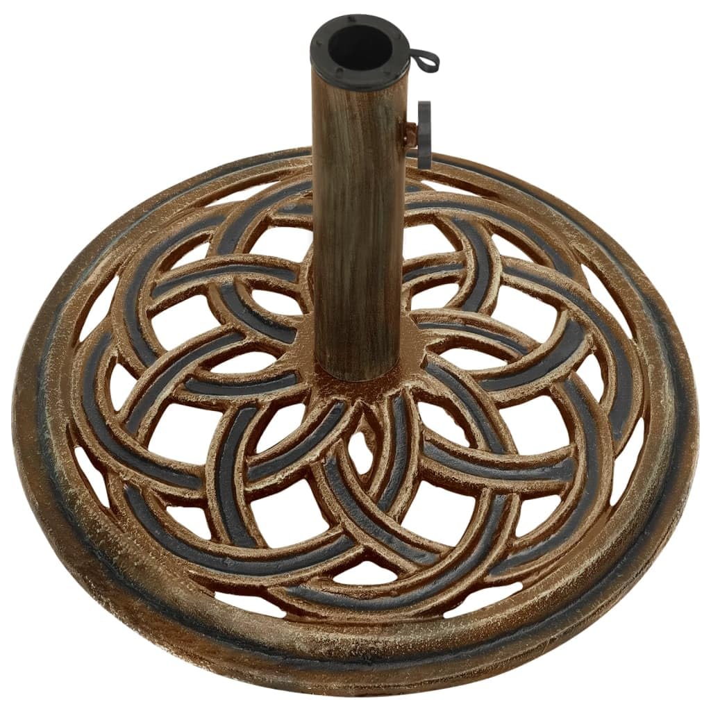 SKM Umbrella Base Bronze 44x44x31 cm Cast Iron (Weight-10KG)