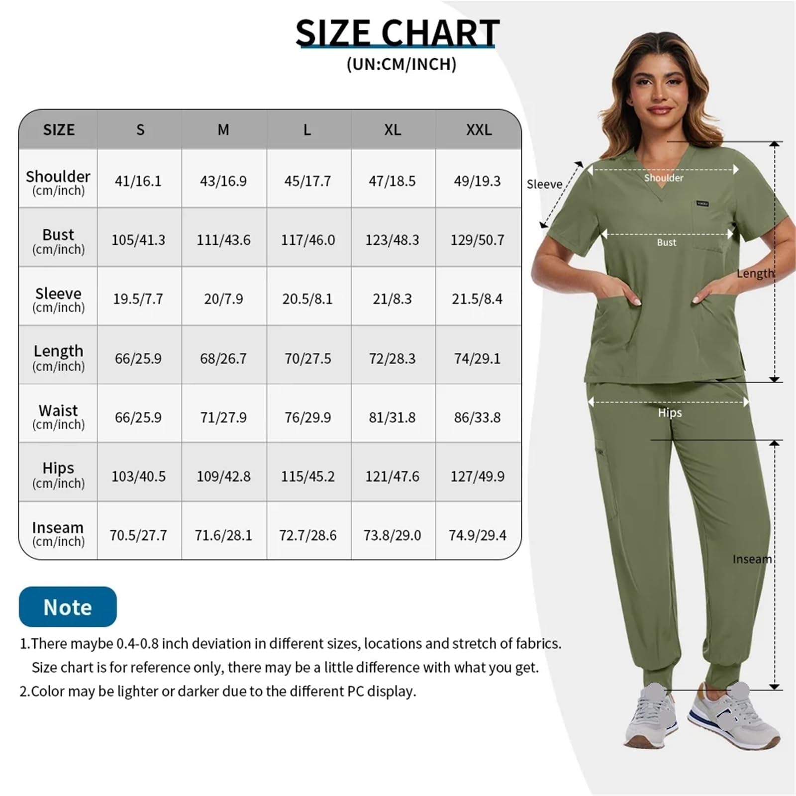 Uniforme Sanitario Mujer Beauty Salon Work Wear Top-Pants SPA Nursing Tunic Suit