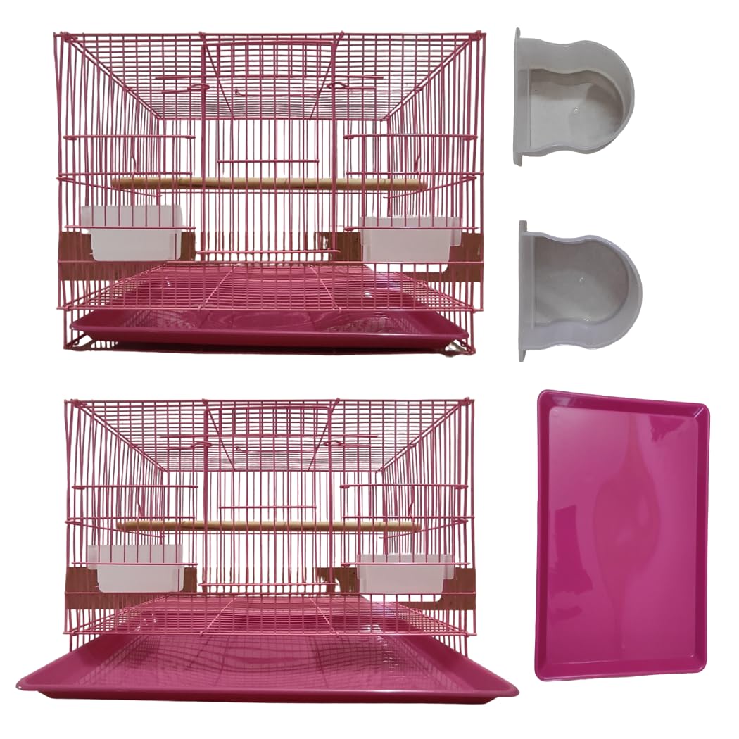 Dream Boat Metal Birds Cage 1Pcs for Parrot,Budgies,Finches,Love Birds,Cocktails,Conures.Birds Cage for 15Inch,Love Birds Cage,Finches Cage (Color-Pink). (B0D7PBCDG4) Amazon Price History, Amazon Price Tracker