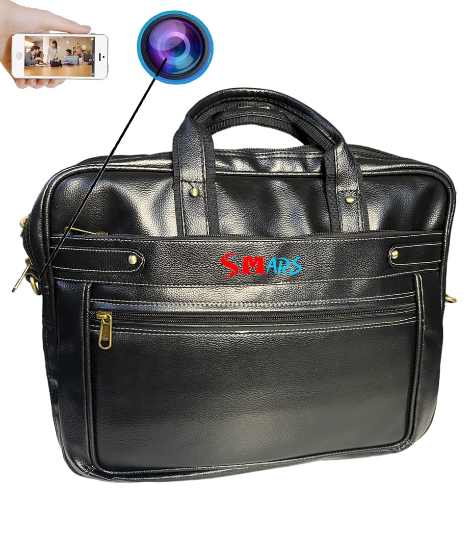 smars 4K Office Laptop Bag Hidden WiFi Security Camera Full HD Audio & Video Recorder for Meetings and Corporate Business Deals-image-37