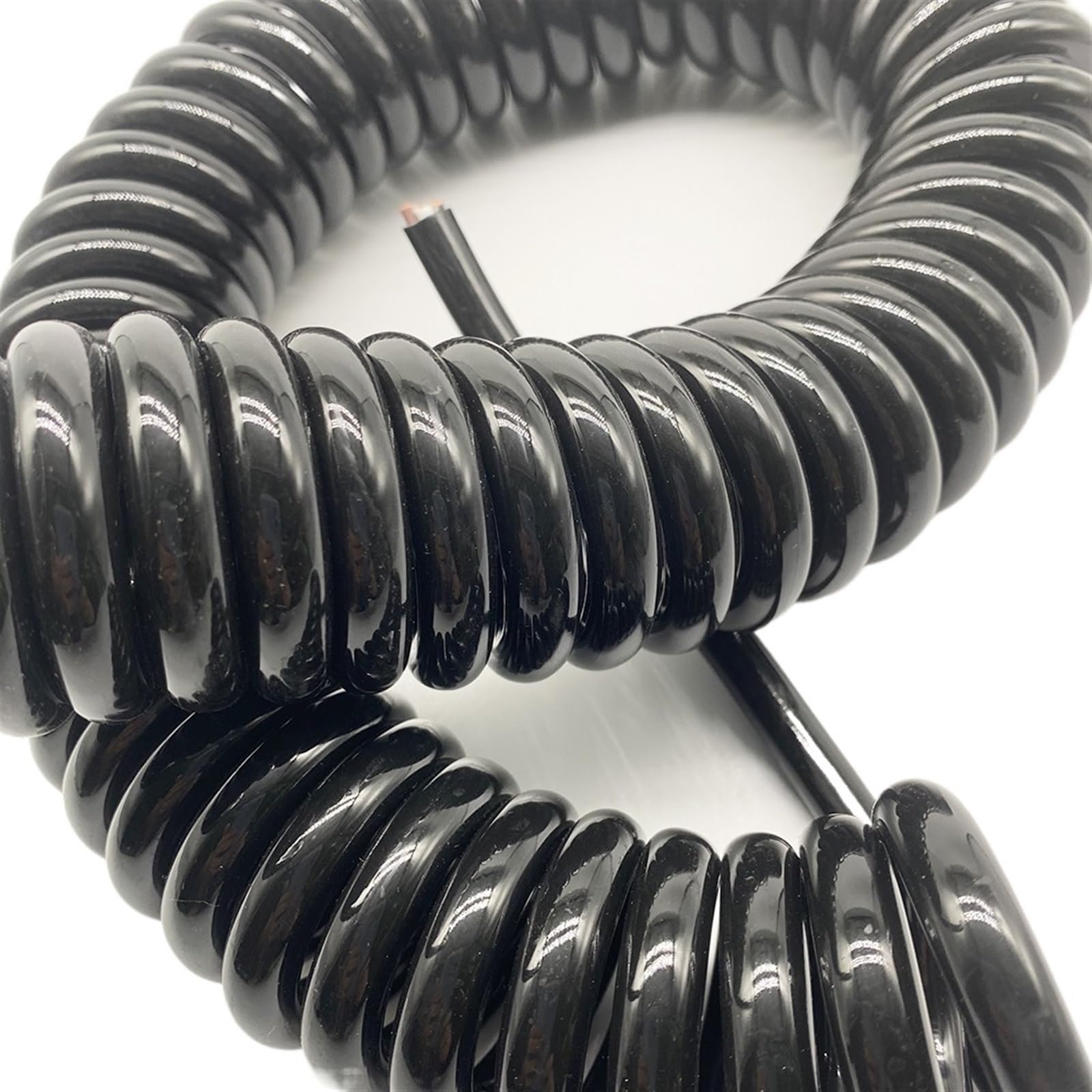 przewód spiralny, 4-żyłowy, teleskopowy kabel elastyczny 1, 5 mm kwadratowy(Stretch 3 Meter)