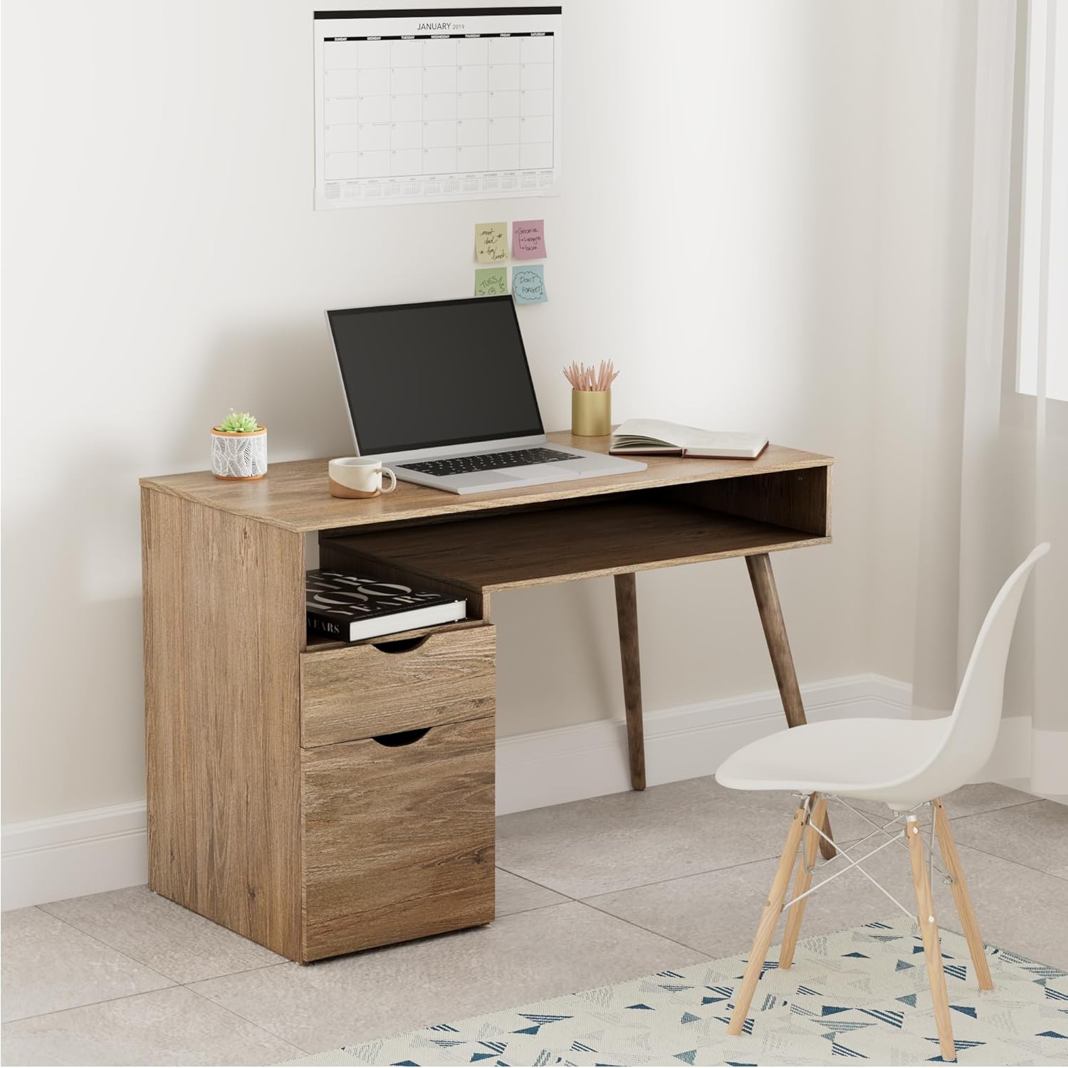 Amazon Brand Solimo Oryx Engineered Wood Study Table Desk (1 Drawer