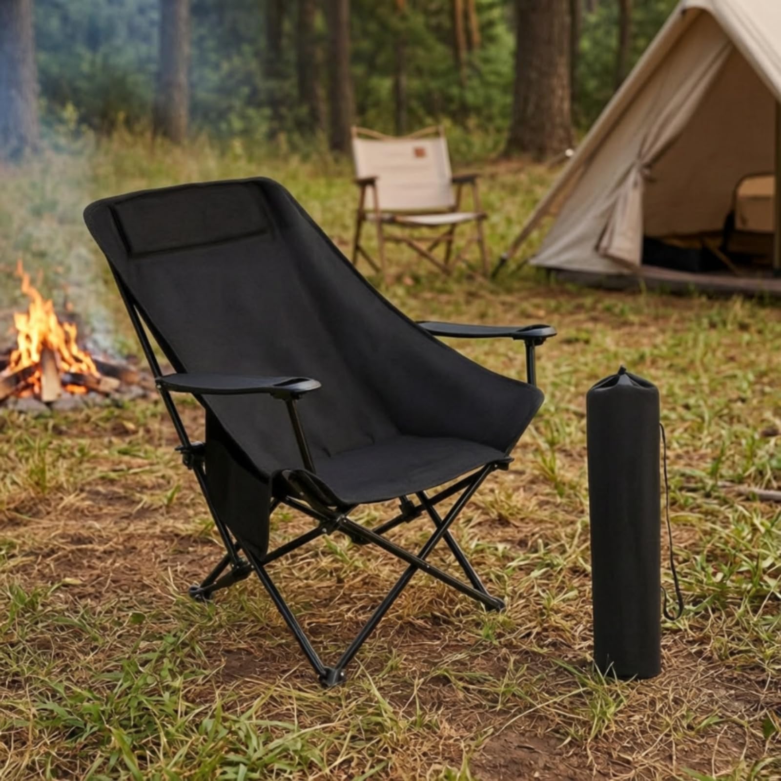 Baoblaze Fauteuil Pratique, Kaki