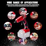 Cordless Hot Glue Gun for Milwaukee M18, Handheld Hot Melt Glue Gun for Milwaukee 18V Max Li-ion Battery, 30s Quick Preheat, for Arts & Crafts & DIY with 30 Glue Sticks (Tool Only)