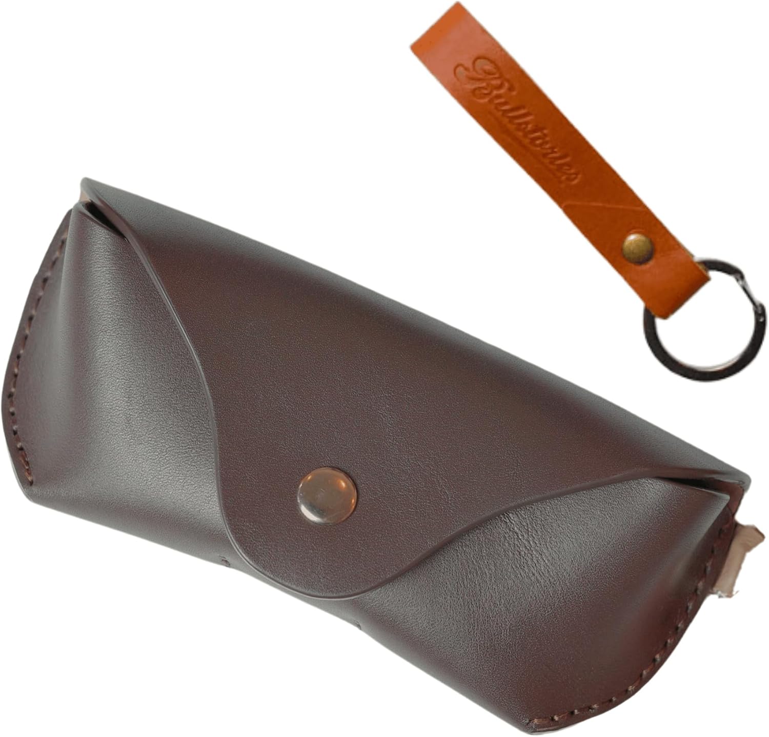 Leather Eyeglasses Case,Flexible Sunglasses Pouch Slim Case for Women Men Horizontal Eyeglass Case