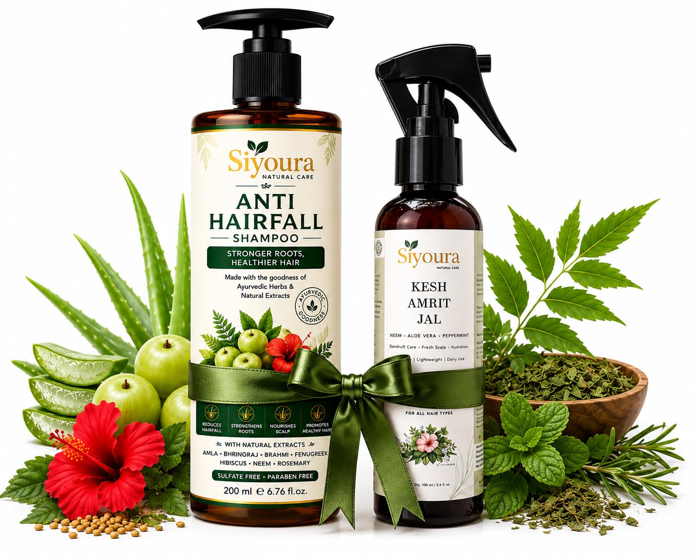 Kesh Amrit Jal Hair Tonic and Herbal Anti Hairfall Cleanser Combo | Chemical Free Hair Growth Support Treatment | Strengthens Roots and Cleanses Scalp-image-31