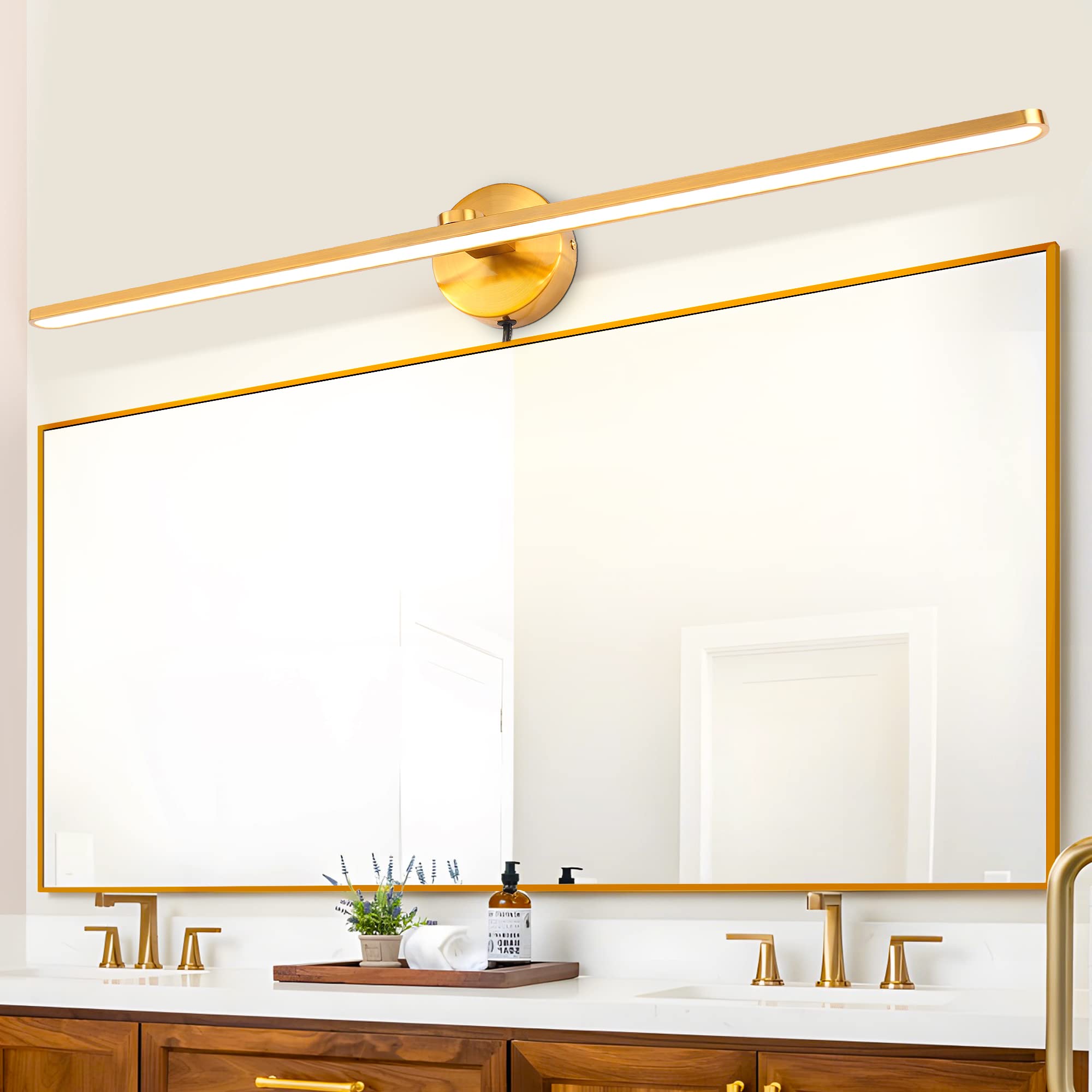 MantoLite LED Vanity Lighting Fixtures, 32 inch Wall Mounted Plug in ...