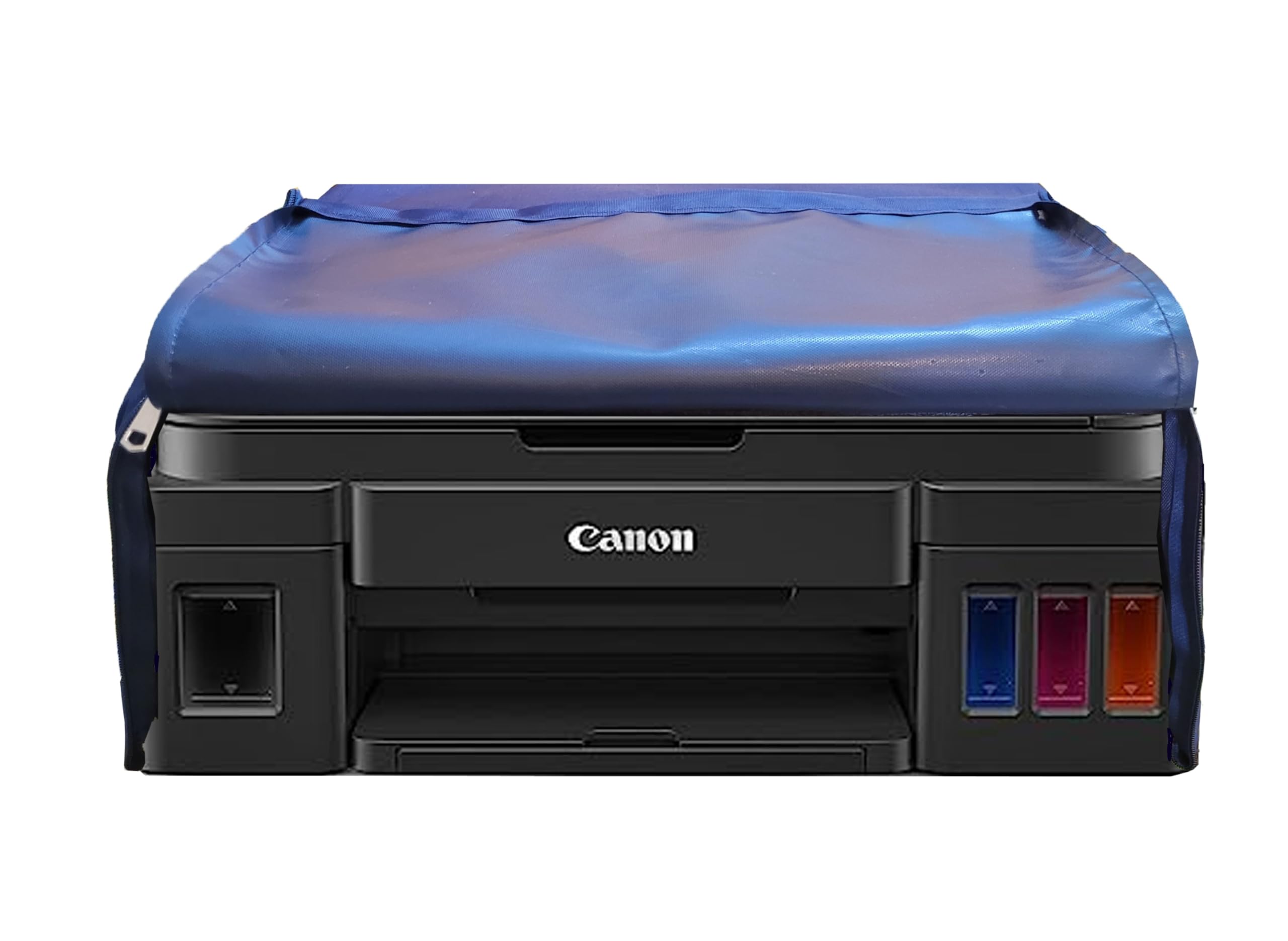 Protectio DustProof Chain Printer Cover for Canon Pixma G3000 / G3010 / G3012 / G3020 G3021 / G3060 / G2000 / G2002/ G2012 / G2020 / G2060 Printer, Colour - Blue, Waterproof, Washable