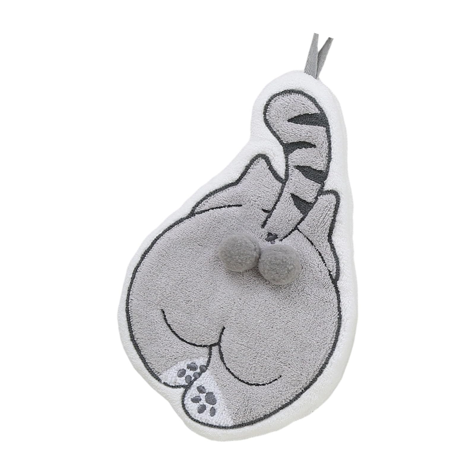 Mllepjdh Quick Drying Absorbent Corals Fleece Hand Towel Lovely Cats Eggs Design with Hanging Loop for Funny Hanging Hand Towel