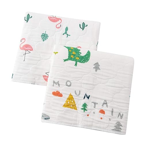 Miniatura 8 de 2 cambiadores impermeables de 27 x 35 pulgadas, almohadillas reutilizables a prueba de fugas para cuna, cambiador de bebé portátil unisex para el