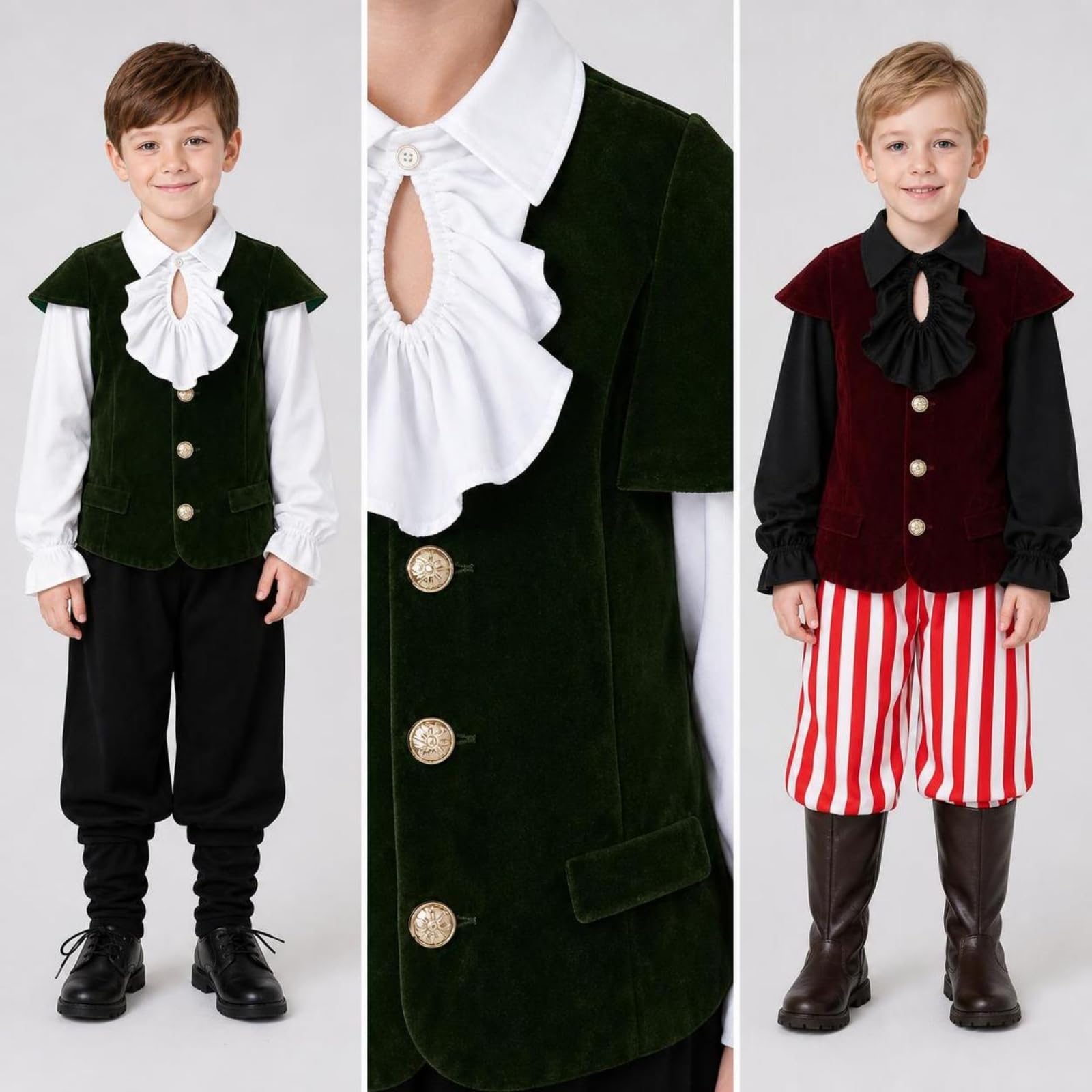 Baoblaze Costume da Pirata Scenico | Storico, Costume Rinascimentale, per Feste in Maschera