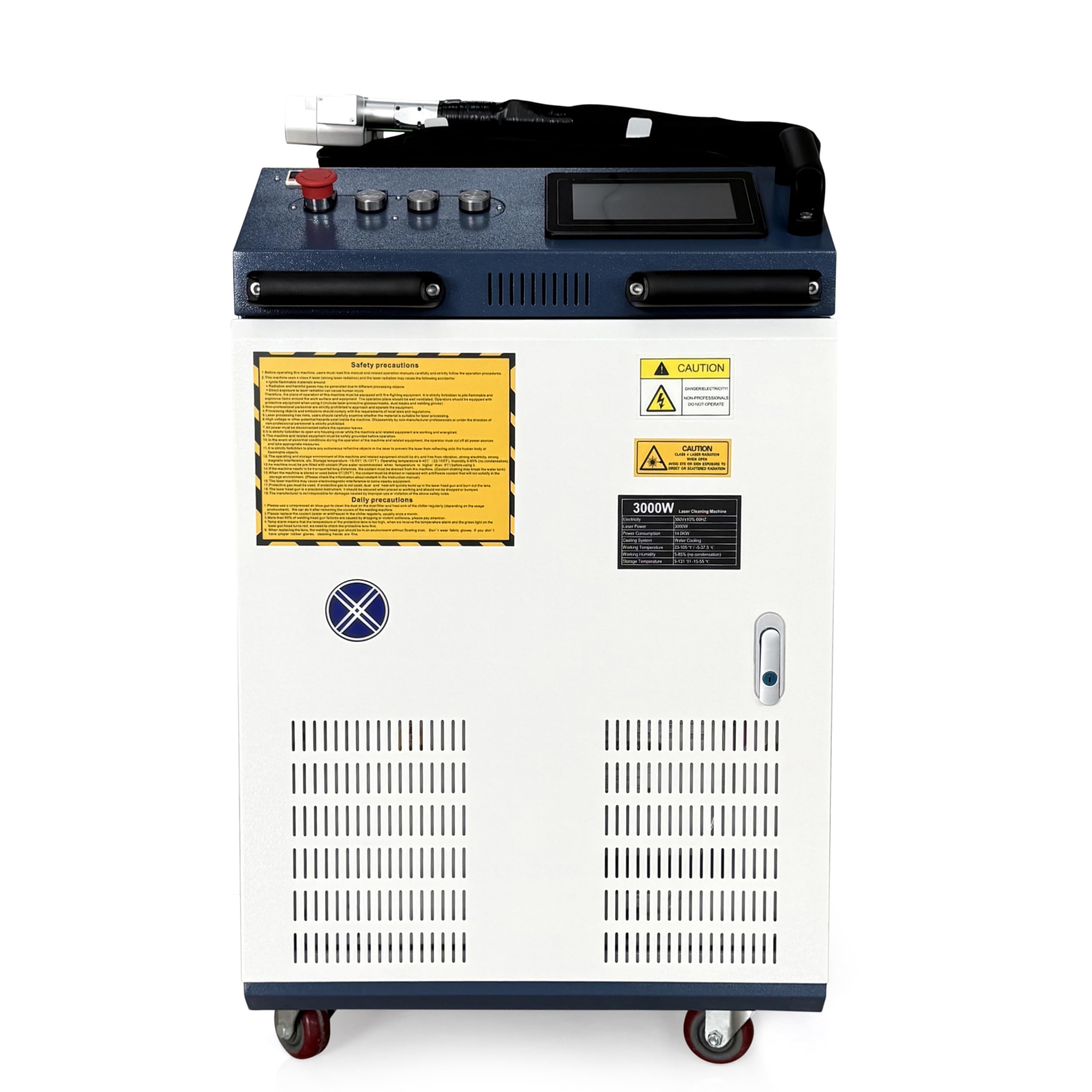 XING LASER 3000W Metal Rust Removal Cleaning Machine, Industrial Power with Transformer