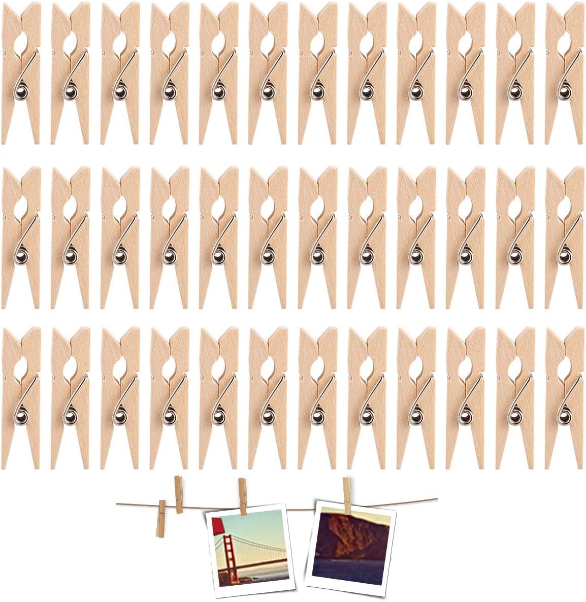 Sponsored Ad – Natural Wooden Small Clips, 100 Pcs Mini Pins Clip for Peg Paper, Photo, Clothes or Decoration, XH-AE-0014