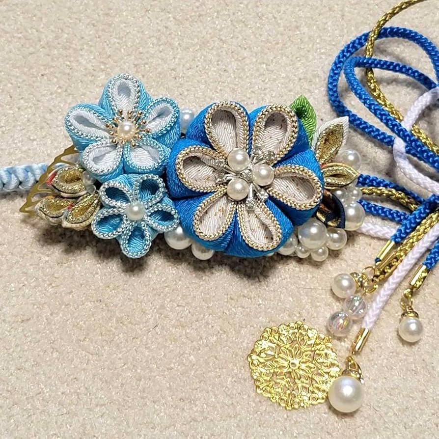 髪飾りと帯留めセット 髪飾りと帯留めセット