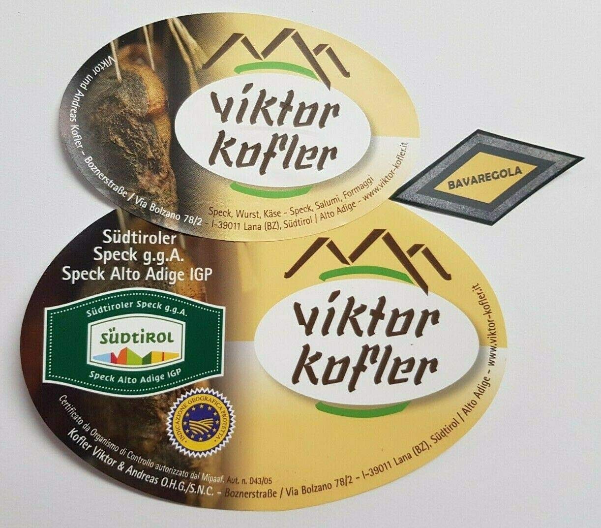 Südtiroler Speck, ganz - 1 ganzer Speck - 5,6kg - 1/1 Hamme - 6 Monate gereift- Spezialität von Viktor Kofler/Lana