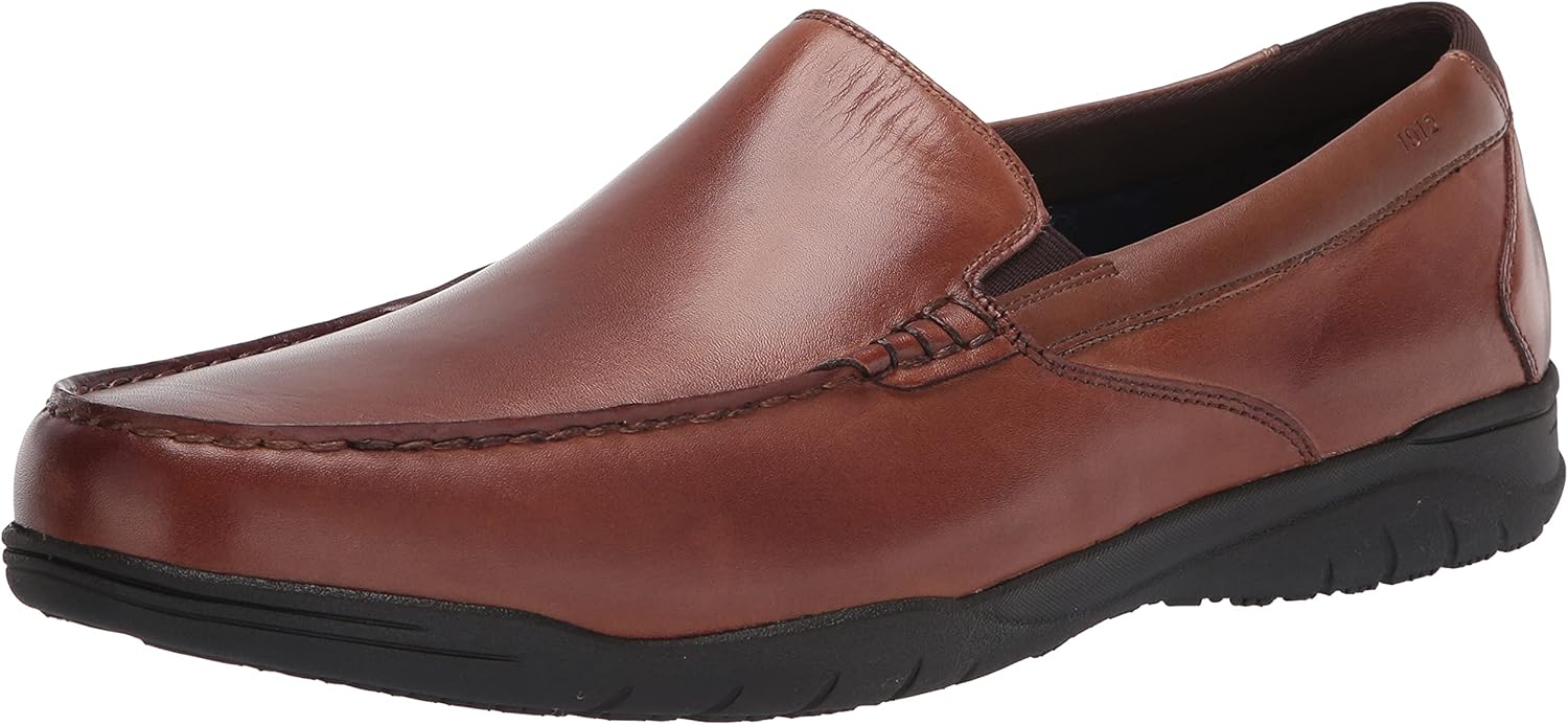 Nunn Bush Men's Sumter Moccasin Toe Venetian Loafer Slip ON, TAN, 8