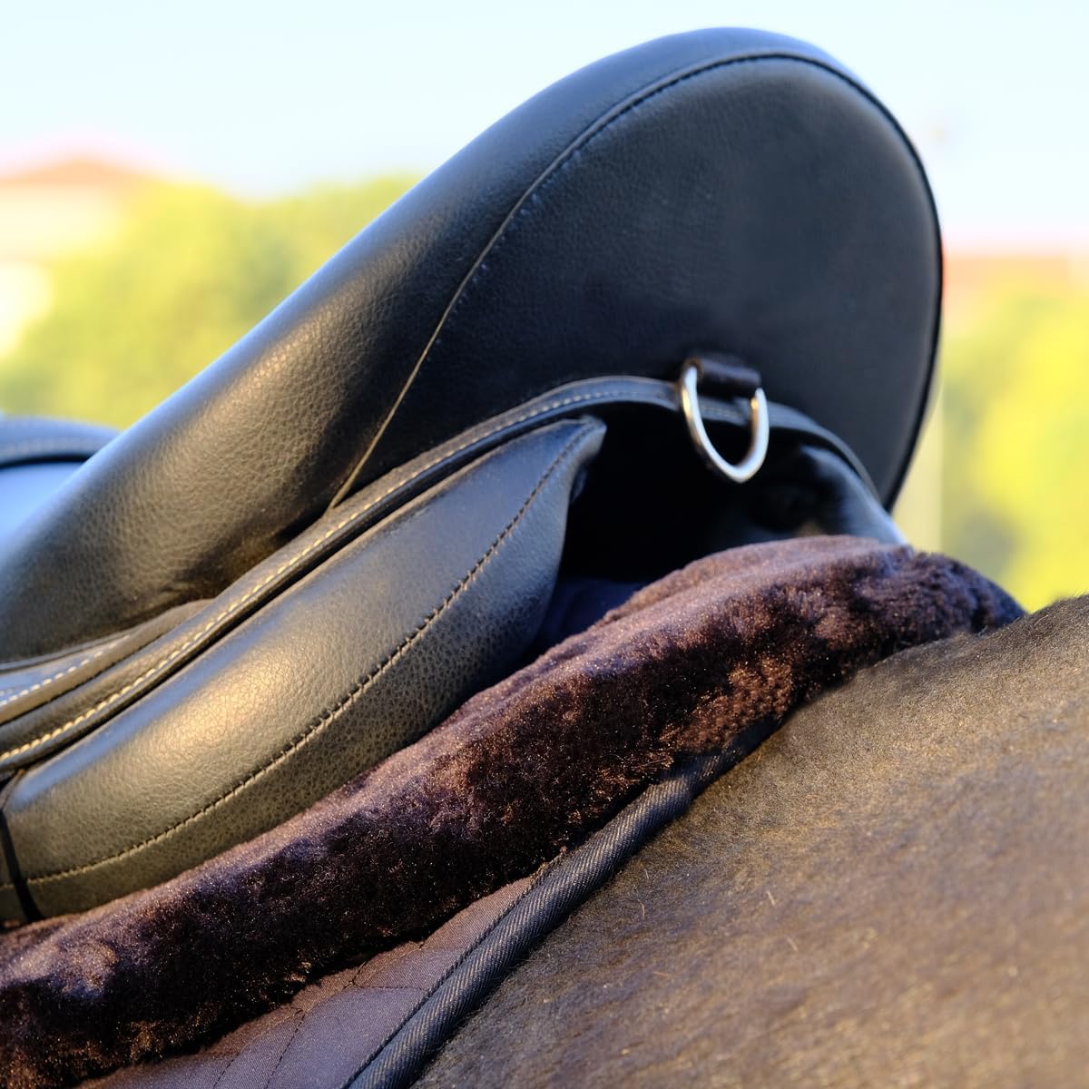 Half pad for English Saddle Black Anti-Slip Corrective Breathable Horse Saddle pad - Comfortable English Saddle Half pad for Better fit