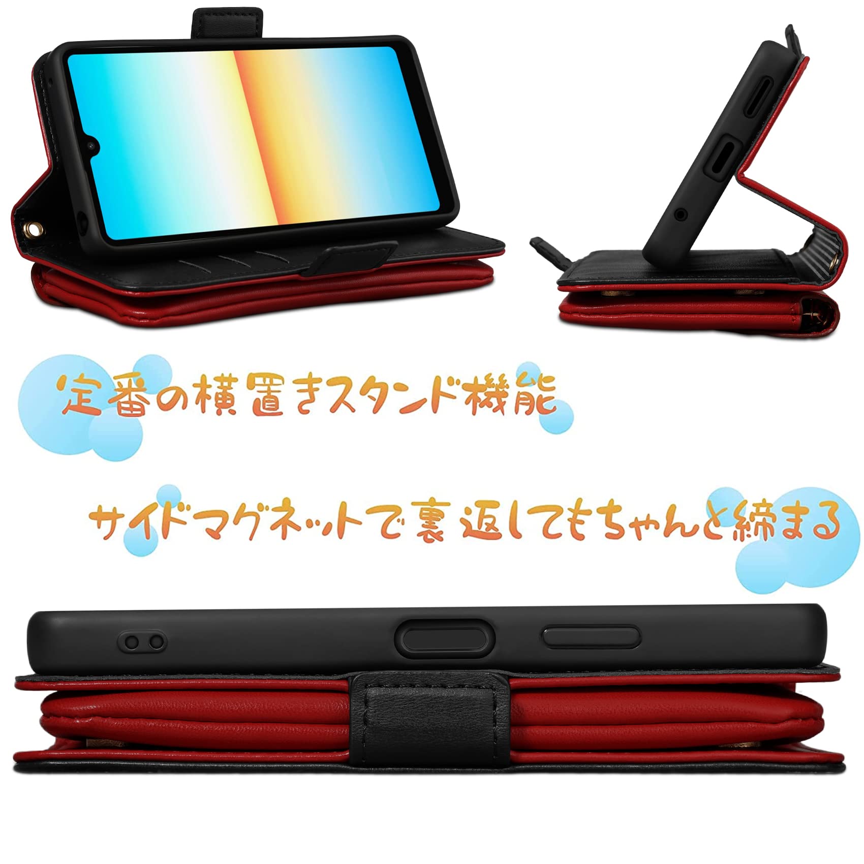 Amazon.co.jp: Xperia Ace III ケース 手帳型 Shlybaay 可愛い カード 