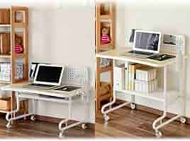 Amazon.co.jp: [山善] 2WAY デスク (ローデスクにもなる) キャスター