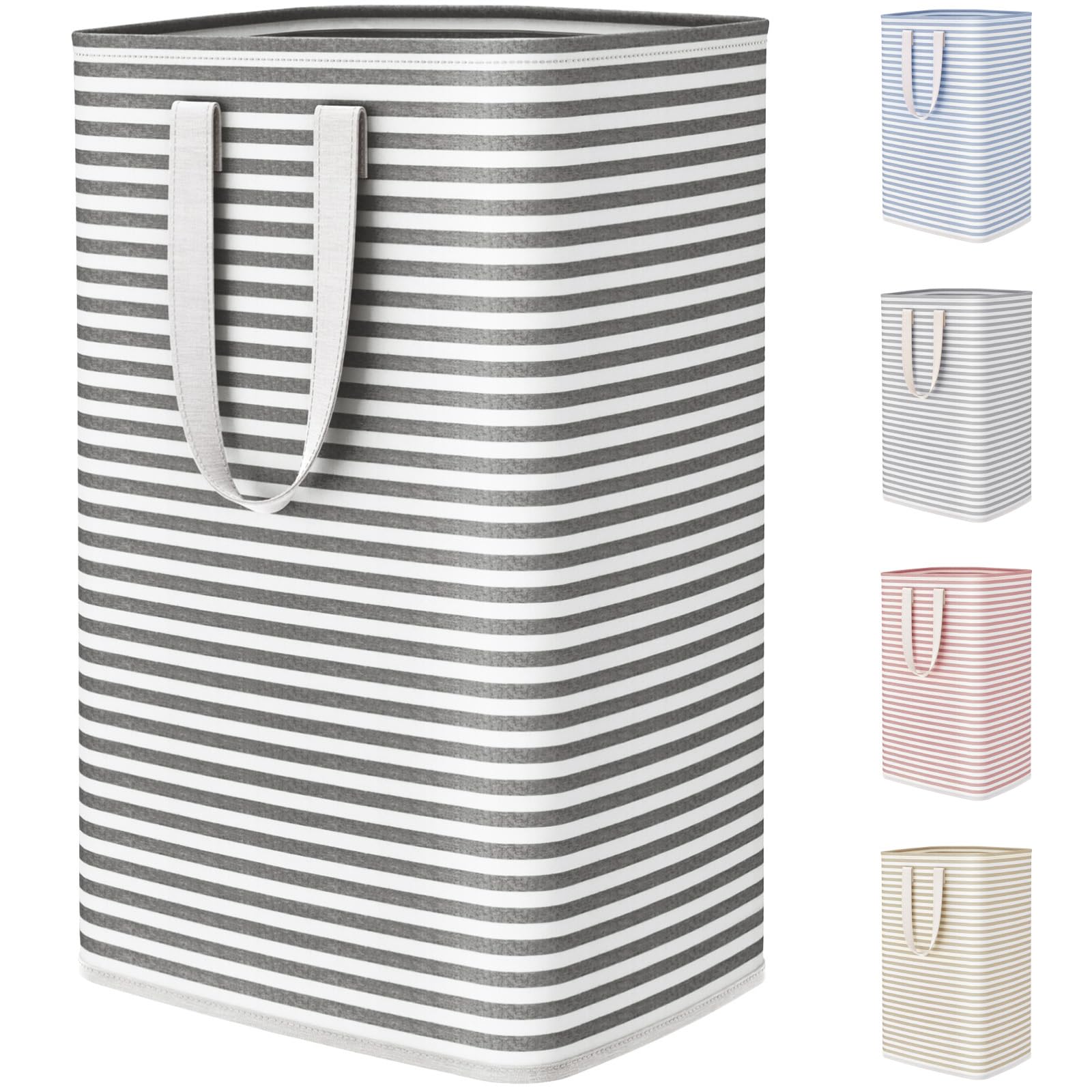 Lifewit 75L Large Collapsible Laundry Basket with Extended Handles, Black