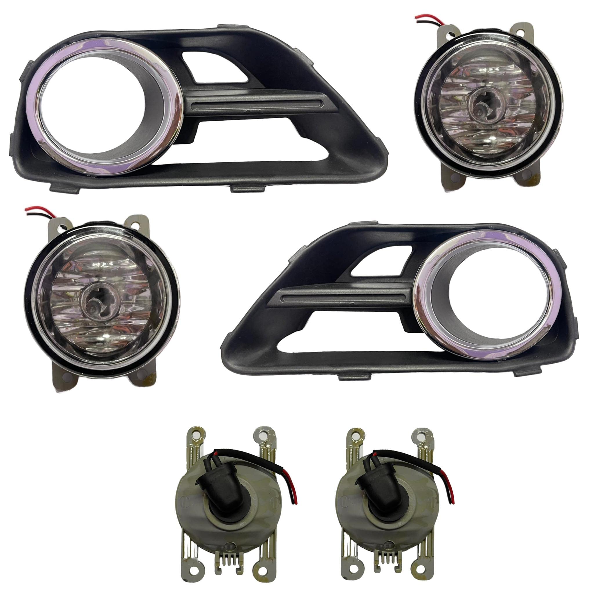 K D Fog Lamp set For Ford Fiesta Old Model Type 1 With Bulb (Pair) 2008-2011