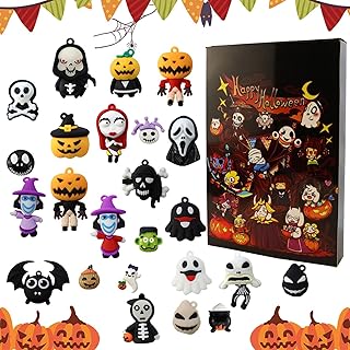 Halloween Advent Calendar 2023 | Horror Nightmare Before Christmas Advent Calendar | Halloween Doll Advent Calendar With 24 Halloween Collectible Toys | 24 Days Halloween Countdown Advent Calendar