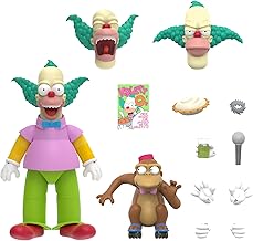 Super7 Ultimates The Simpsons Krusty The Clown - 7" The Simpsons Action Figure with Accessories Classic TV Show Collectibles and Retro Toys