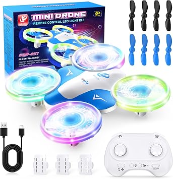 Korffe Mini Drone Lumineux Korffe SQN-051 avec LED