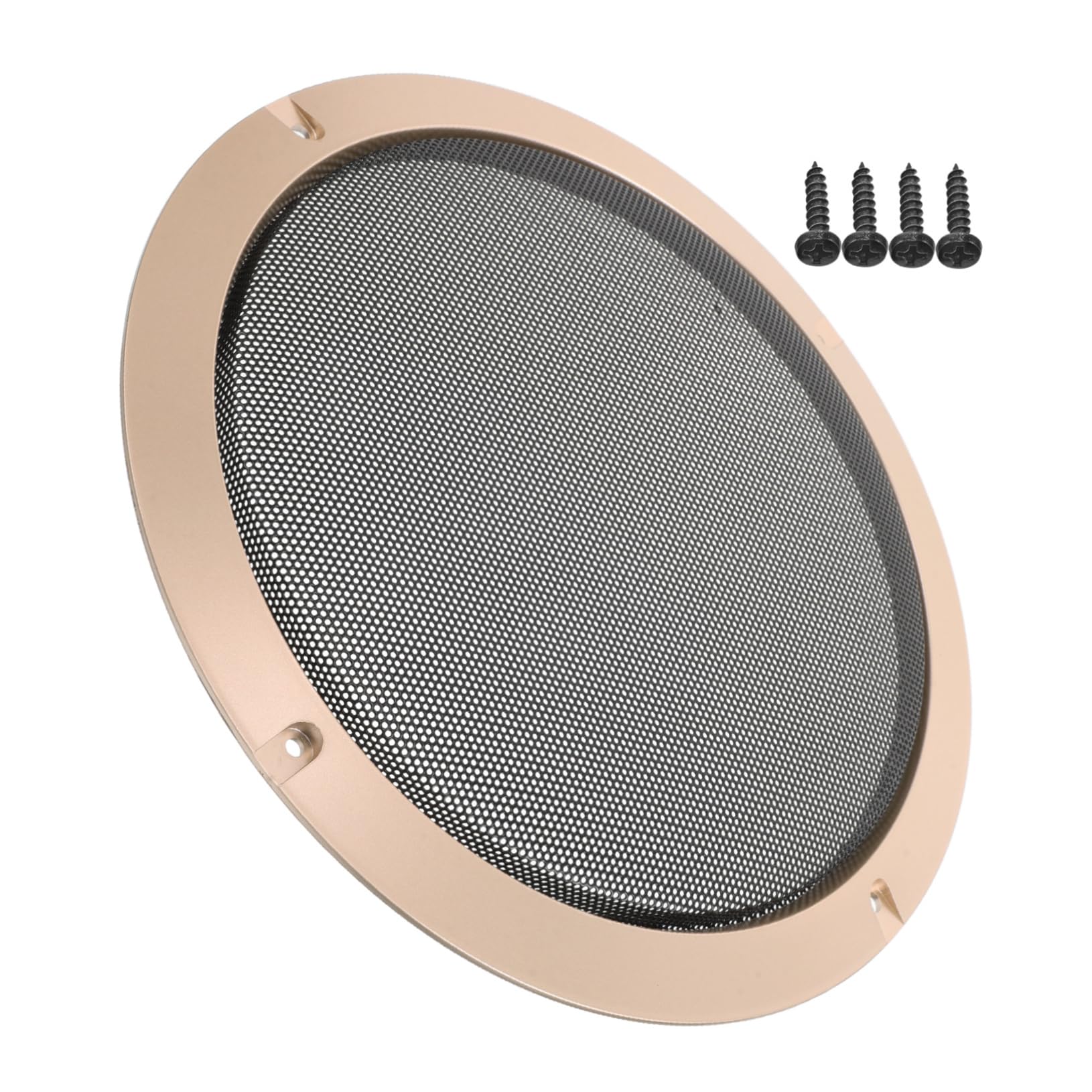 Beatifufu Metal Speaker Mesh Cover Round Speaker Grill Decorative for Systems Easy to Install Trim