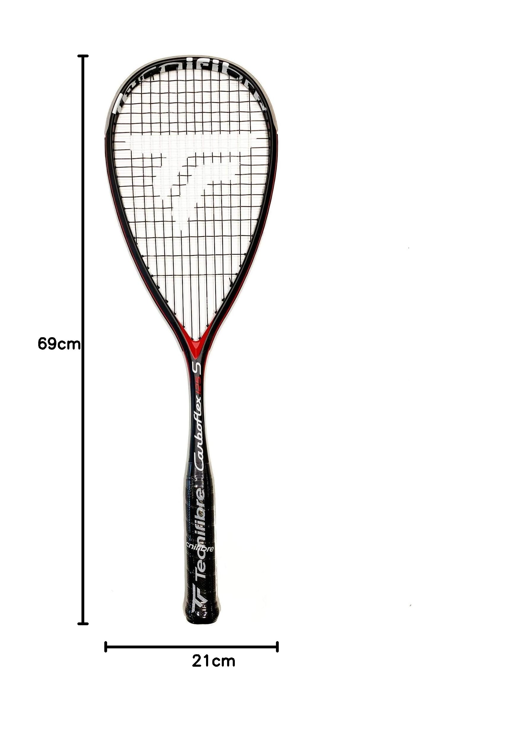 Tecnifibre CARBOFLEX 125 S Racchetta da Squash adulto, Nero, Taglia Unica