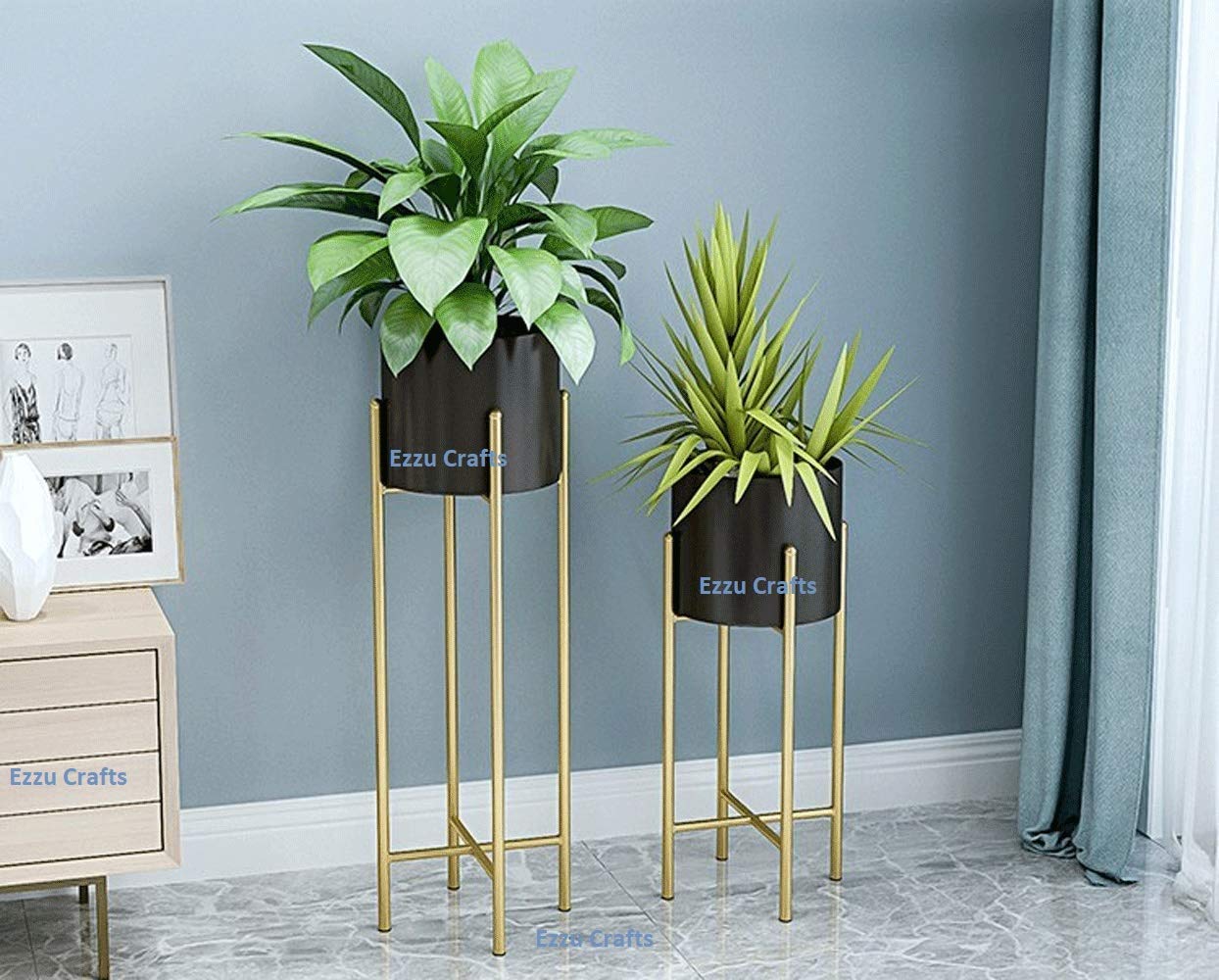See full amazon price history chart for Ezzu Crafts Modern Plant Stand Set of 2 with Tall Metal Stand, Decorative Standing Flower Succulent Pot Holder, Indoor Outdoor Terrace Patio Home Decor Color Pink, Standard || 2 Piece (Black) Ezzu Crafts Modern Plant Stand Set of 2 with Tall Metal Stand, Decorative Standing Flower Succulent Pot Holder, Indoor Outdoor Terrace Patio Home Decor Color Pink, Standard || 2 Piece (Black) (B09C3M5FZ3) Amazon Price History, Amazon Price Tracker