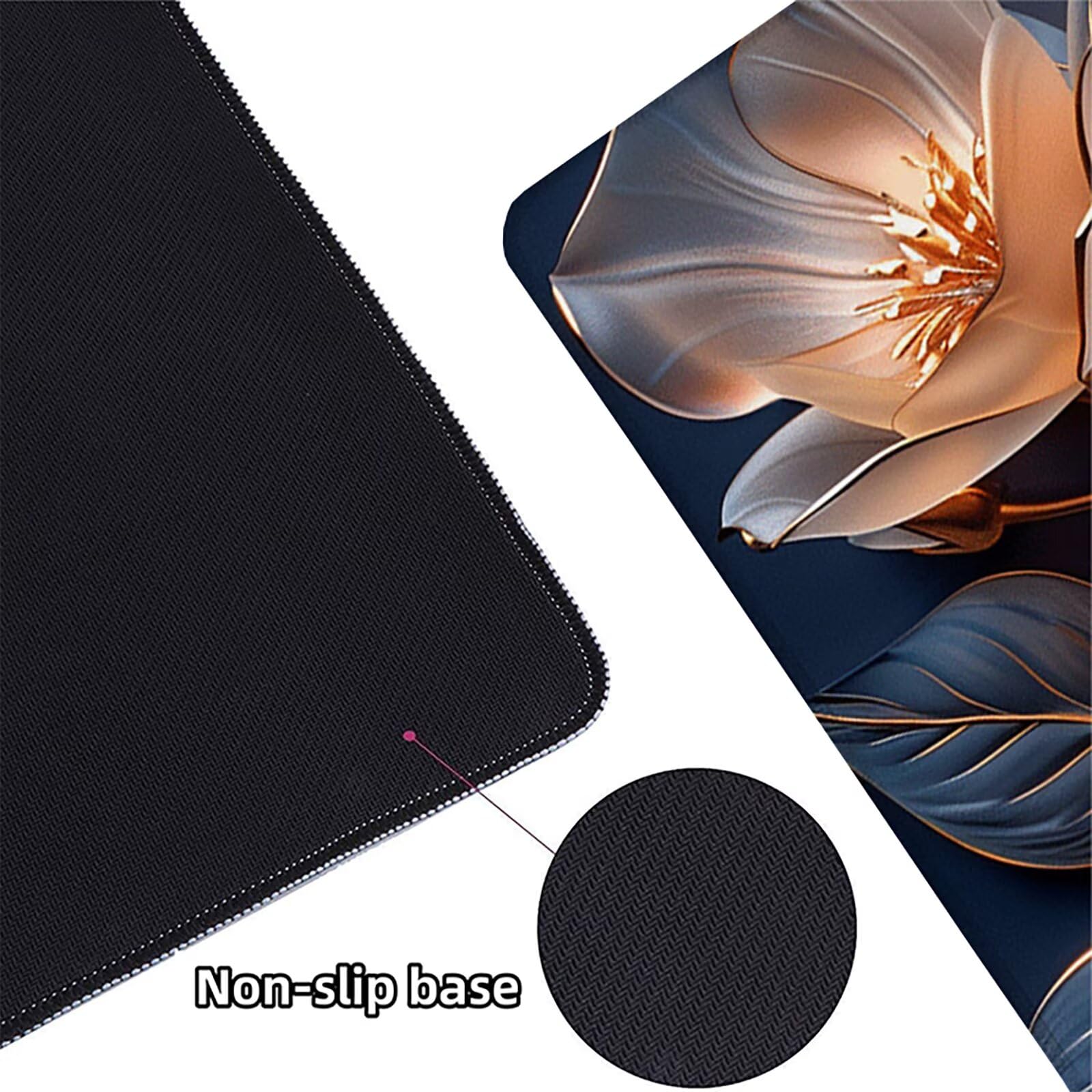 Mariposa Alfombrilla Ratón Gaming XXL 1500 x 800 mm, Alfombrilla Gaming Azul Mousepad con Base de Goma Antideslizante, Impermeable Desk Mat para Teclado y Raton, Accesorios Gaming, Regalos H-1