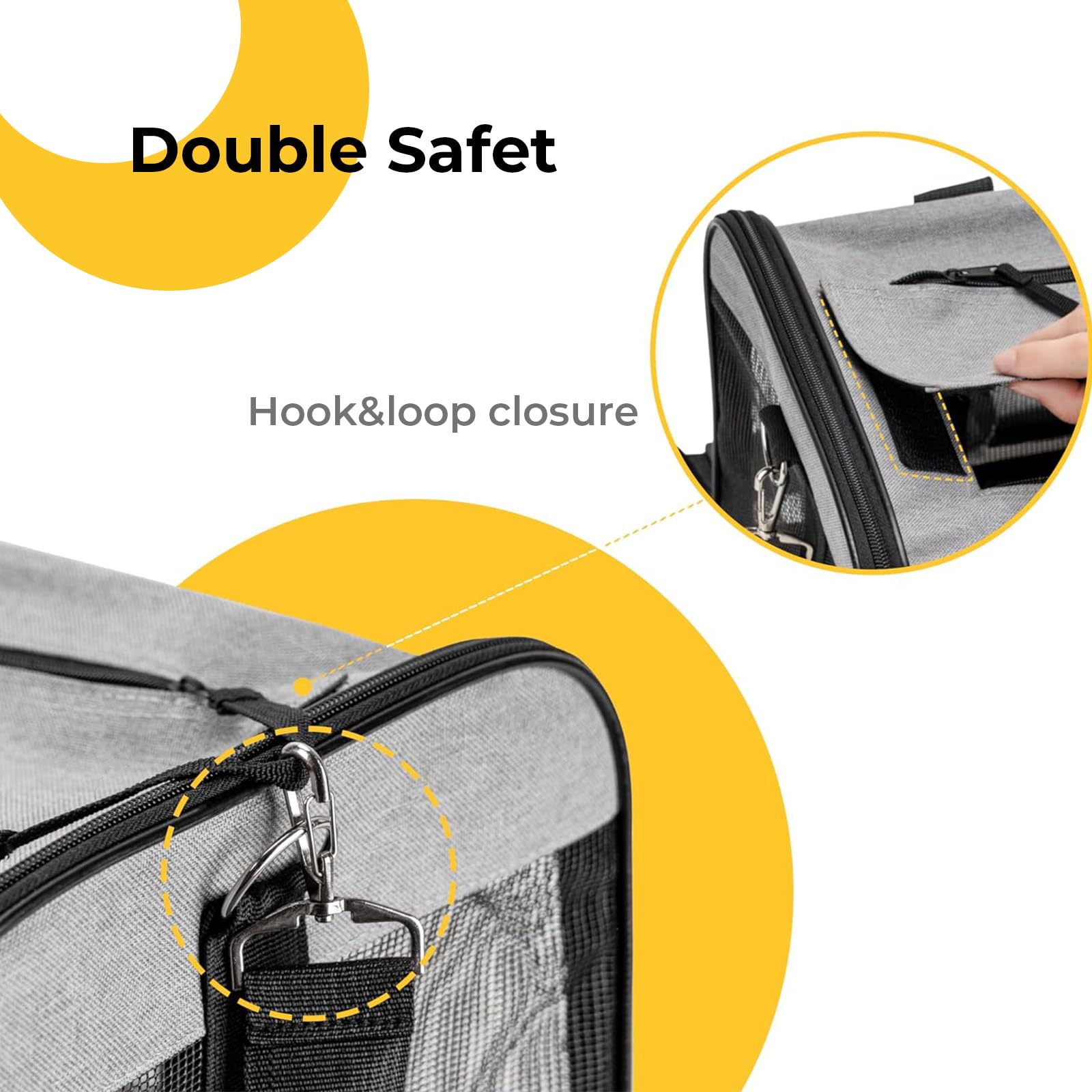 Trasportino Per Cane E Gatto - Con Materasso Morbido E Tracolla, Taglia M O L - Foto 5