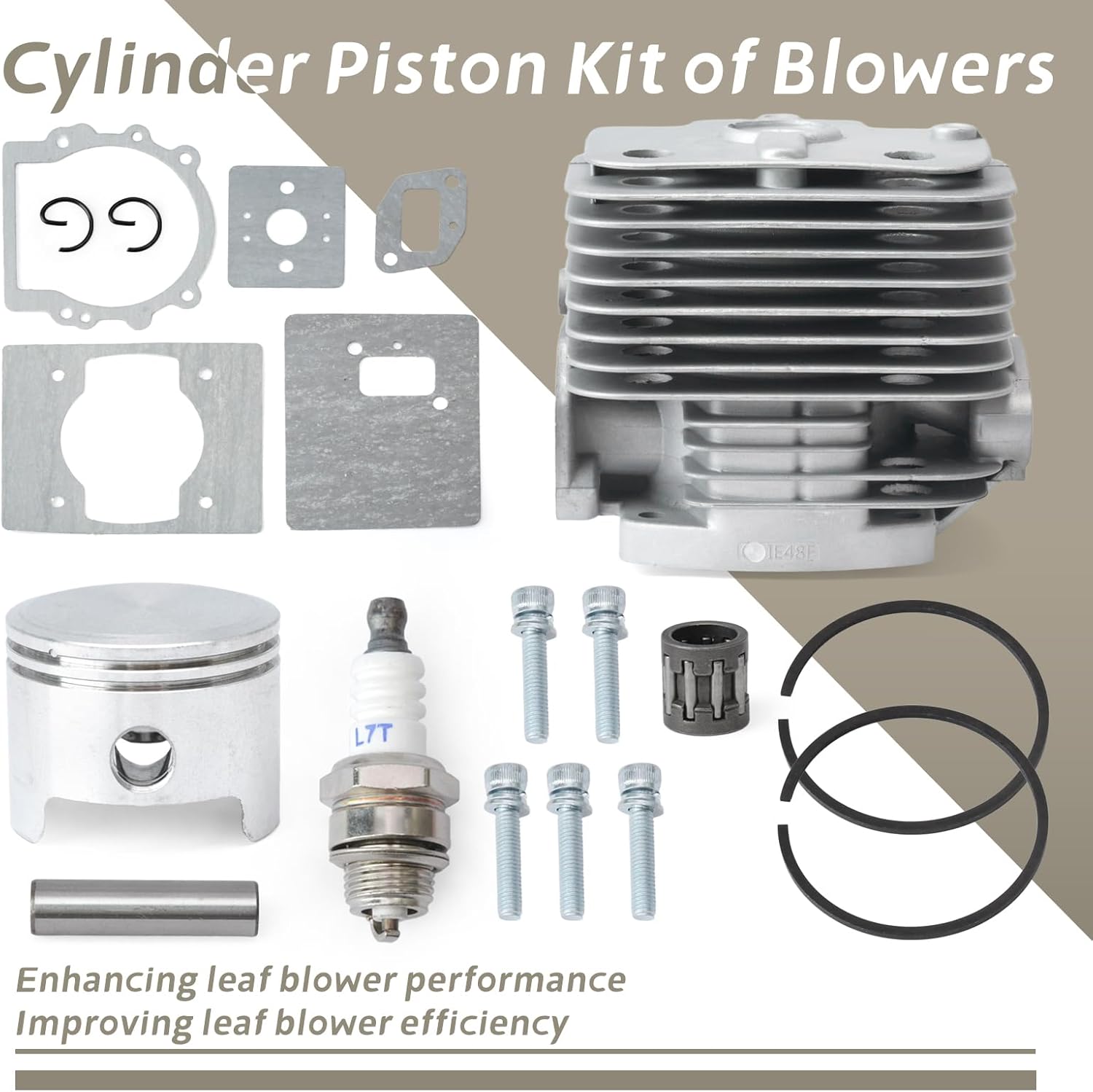 A130002130 Cylinder Piston Kit Compatible with Echo Backpack Blower PB-770 PB-770H PB-770T, Replace V100000770 P021002984