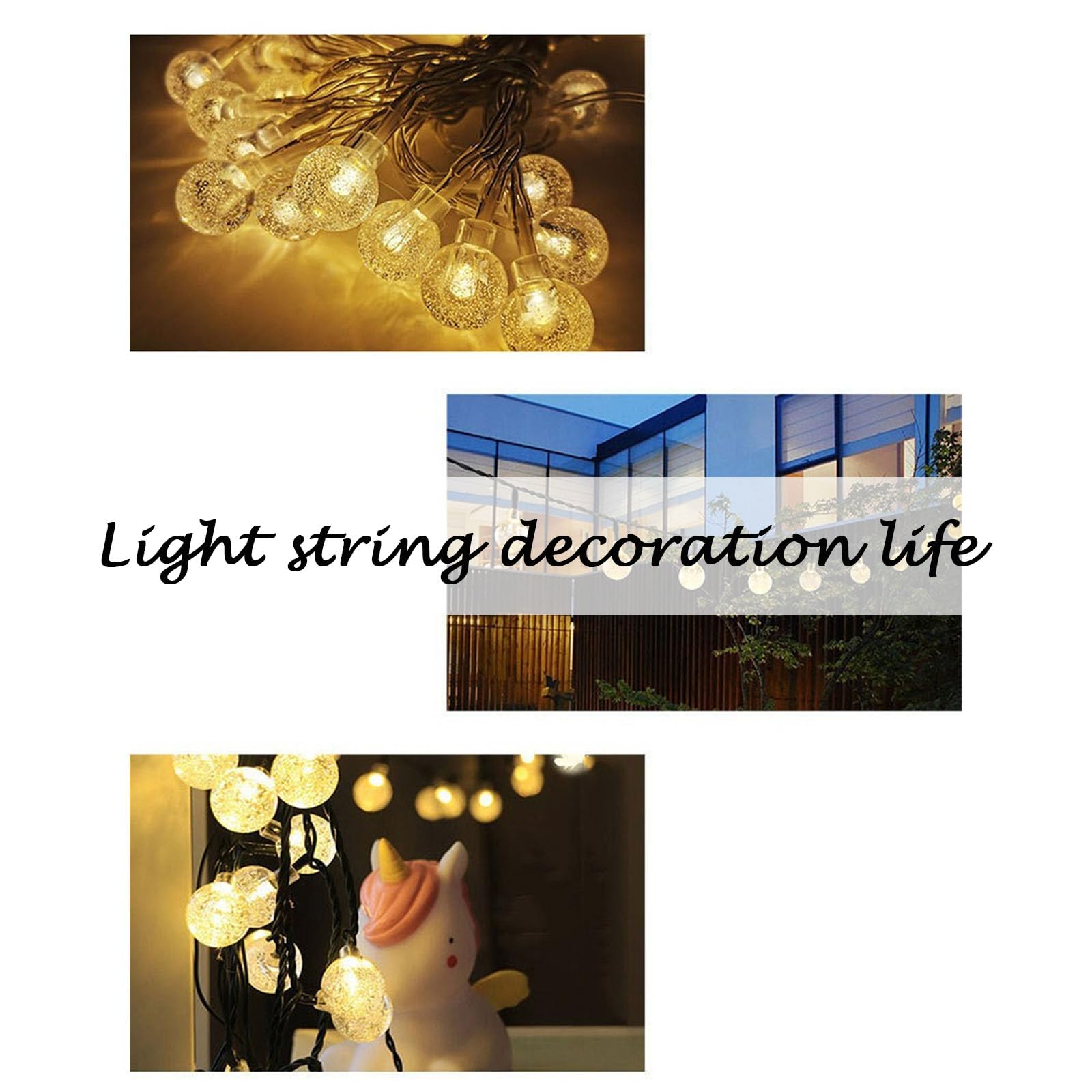 Qedertek Catena Luminosa Esterno Solare, 6M 160 LED Luci Solari Esterno