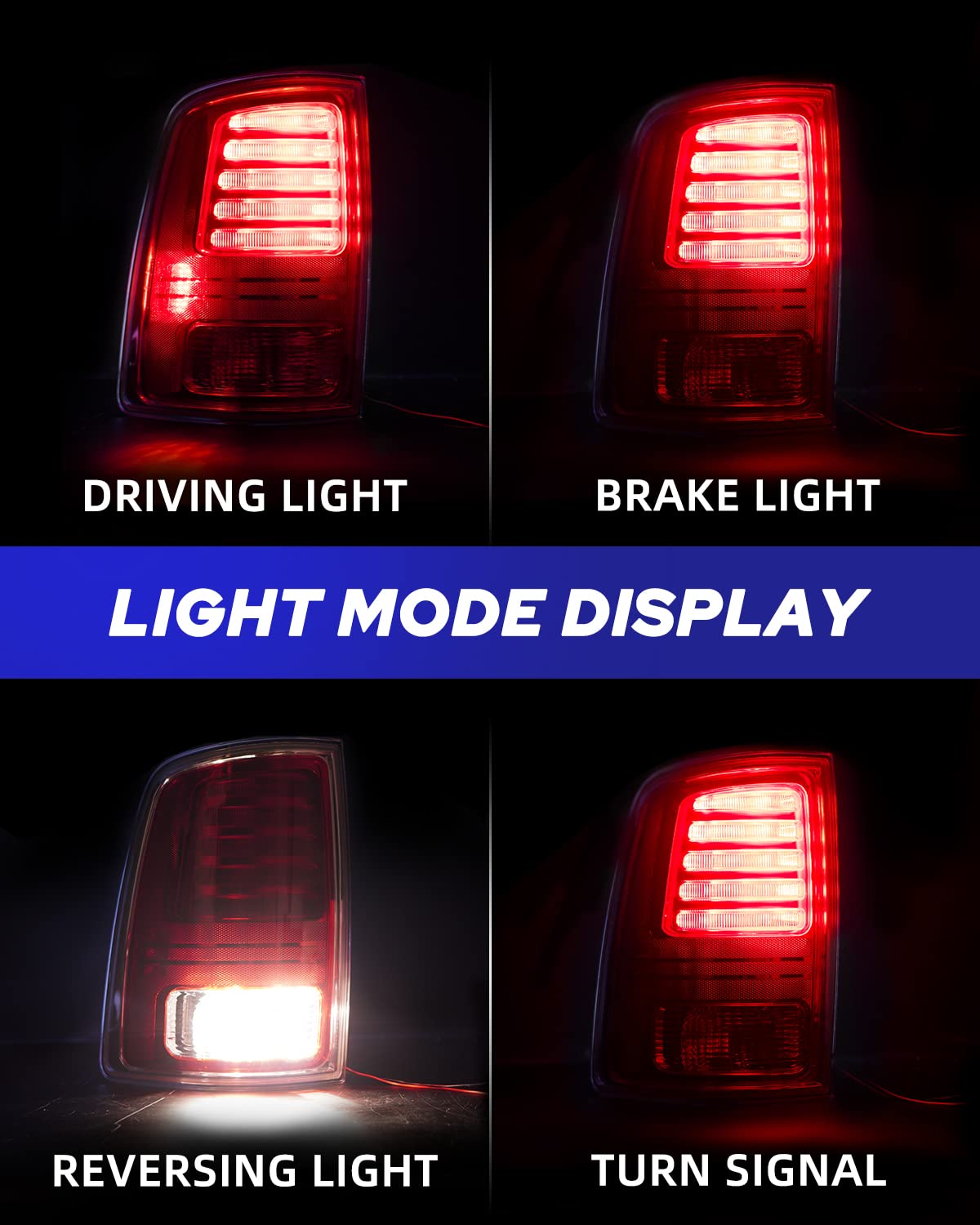 AUTOONE RAM Tail Light Assembly with - Key Features