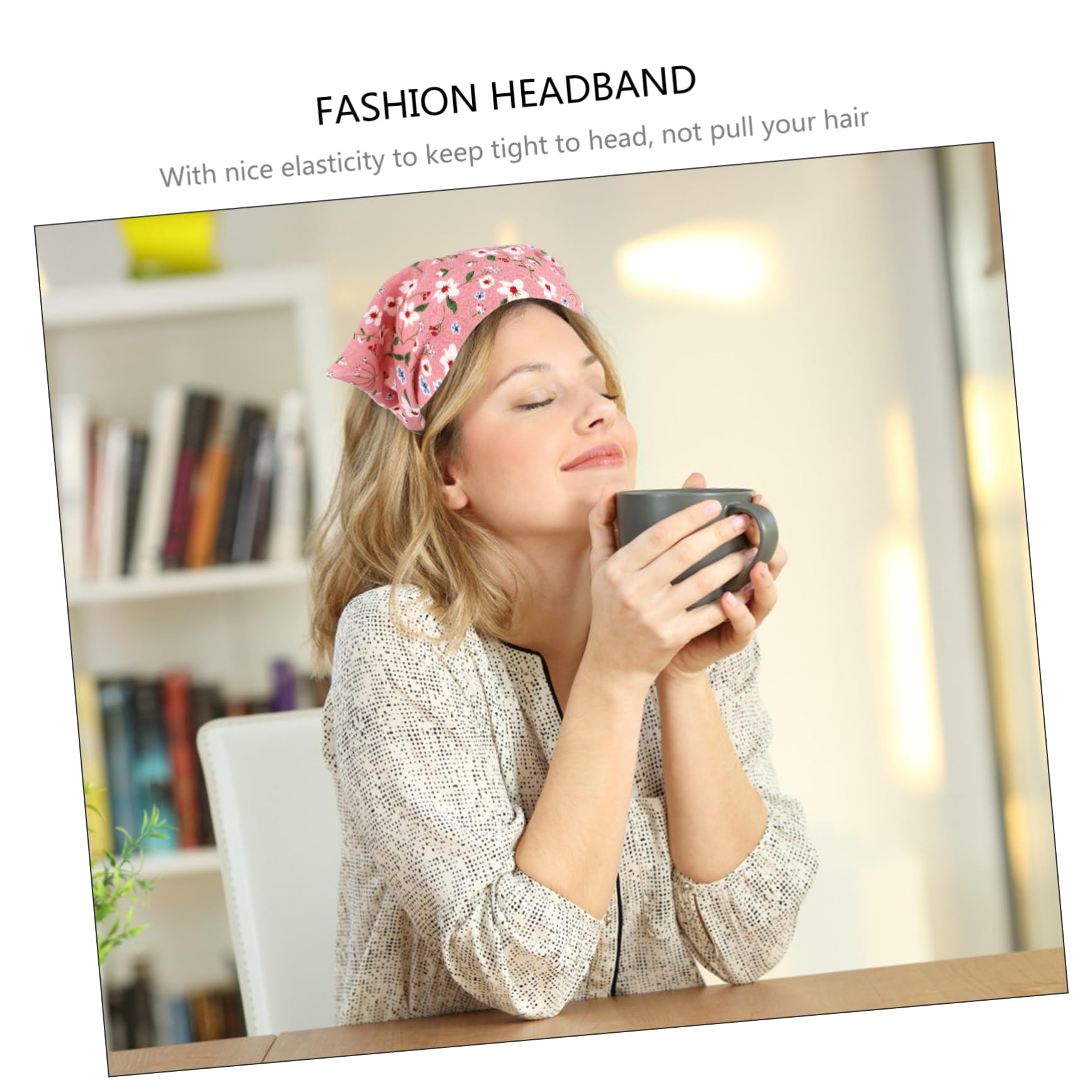 Healeved Pañuelos Mujer 18 Piezas Triangular Hair Band Hair Ties Turbante Elástico Bandanas Pañuelo Diademas Para Pañuelos Para El