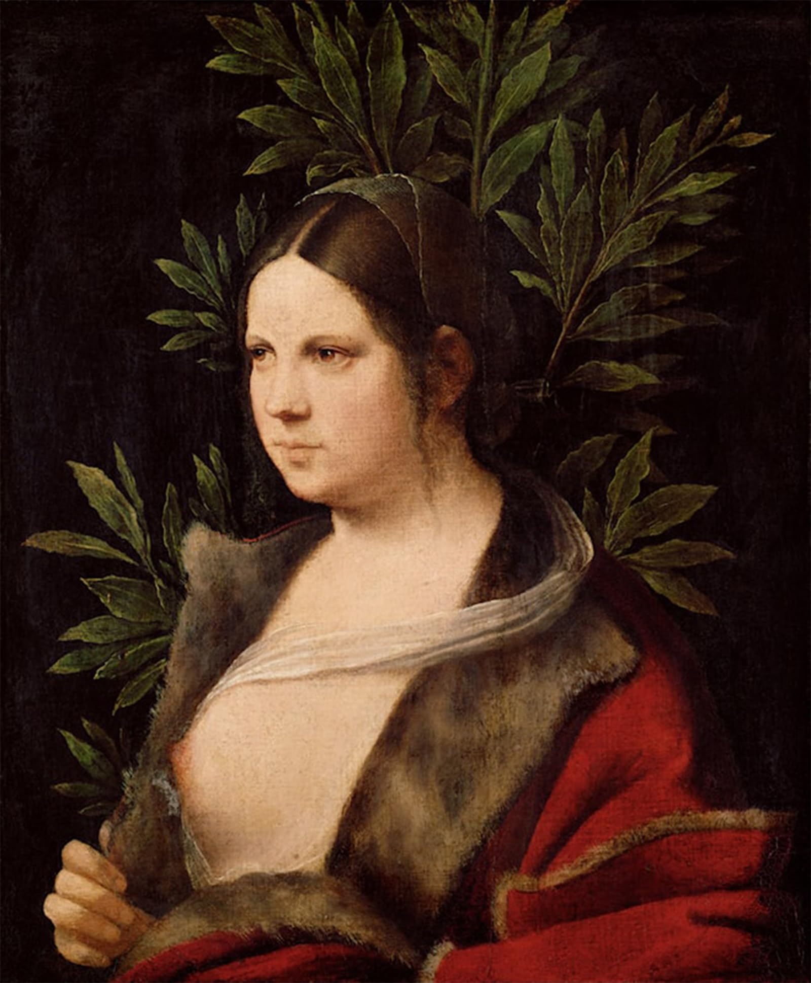 SERENDIPITP Abstract Painting Mural Print Picture Wall Decor Painting Young Woman by Bellini Vintage Wall Artwork for Home Decor 60x90cm